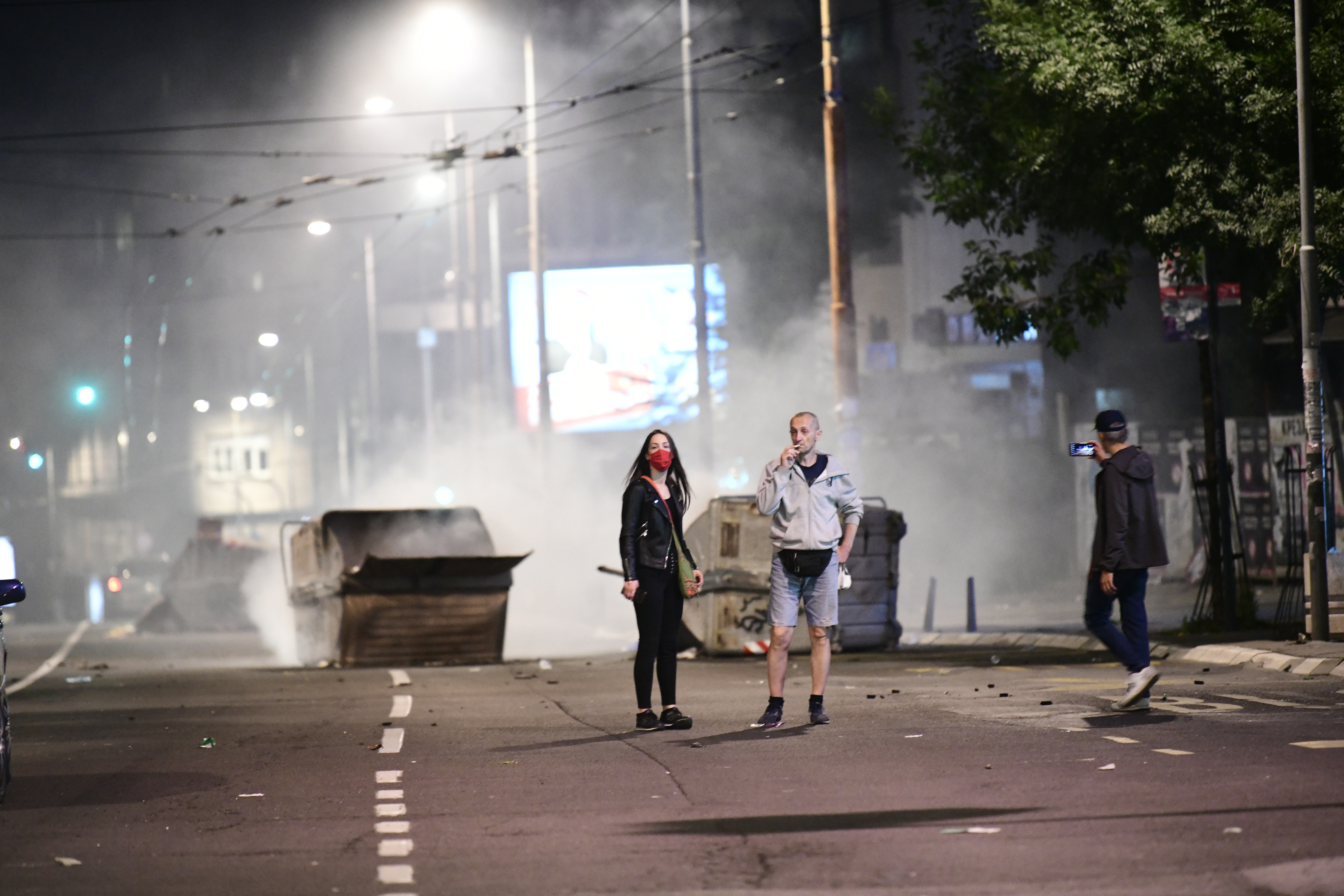 Beograd, 07.07.2020. Skupština, Protest protiv Vučića i policijskog časa Foto: Goran Srdanov/Nova.rs
