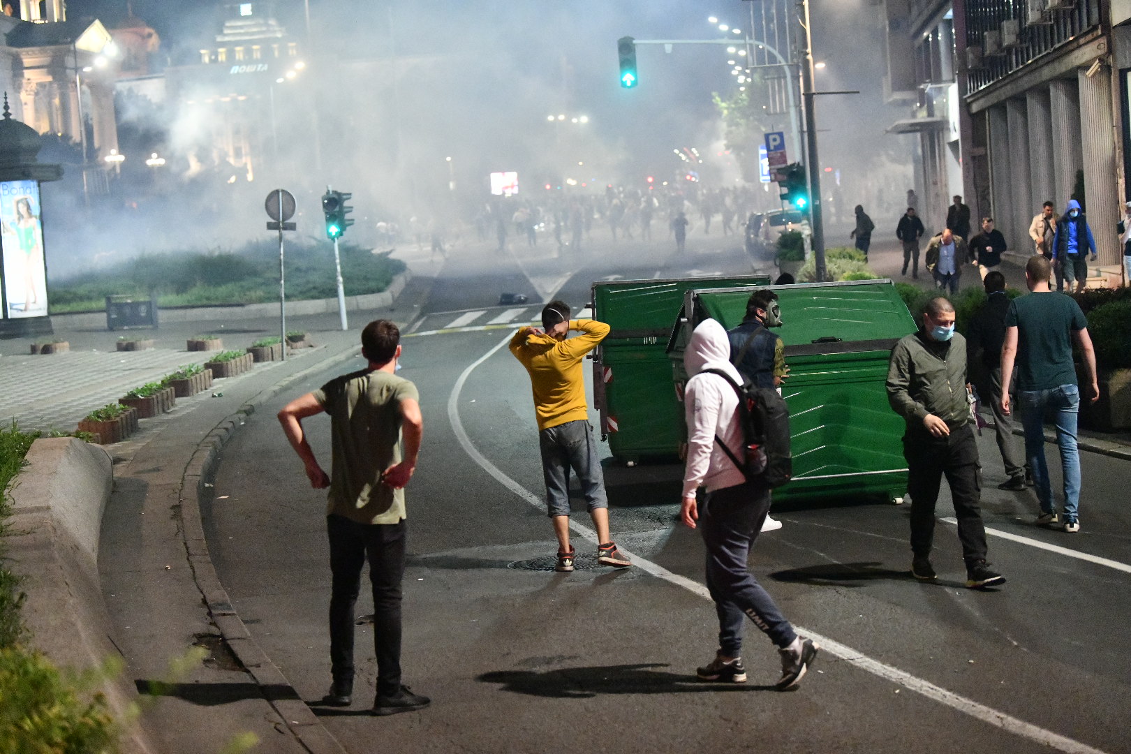 Beograd, 07.07.2020. Skupština, Protest protiv Vučića i policijskog časa Foto: Vladislav Mitić/Nova.rs