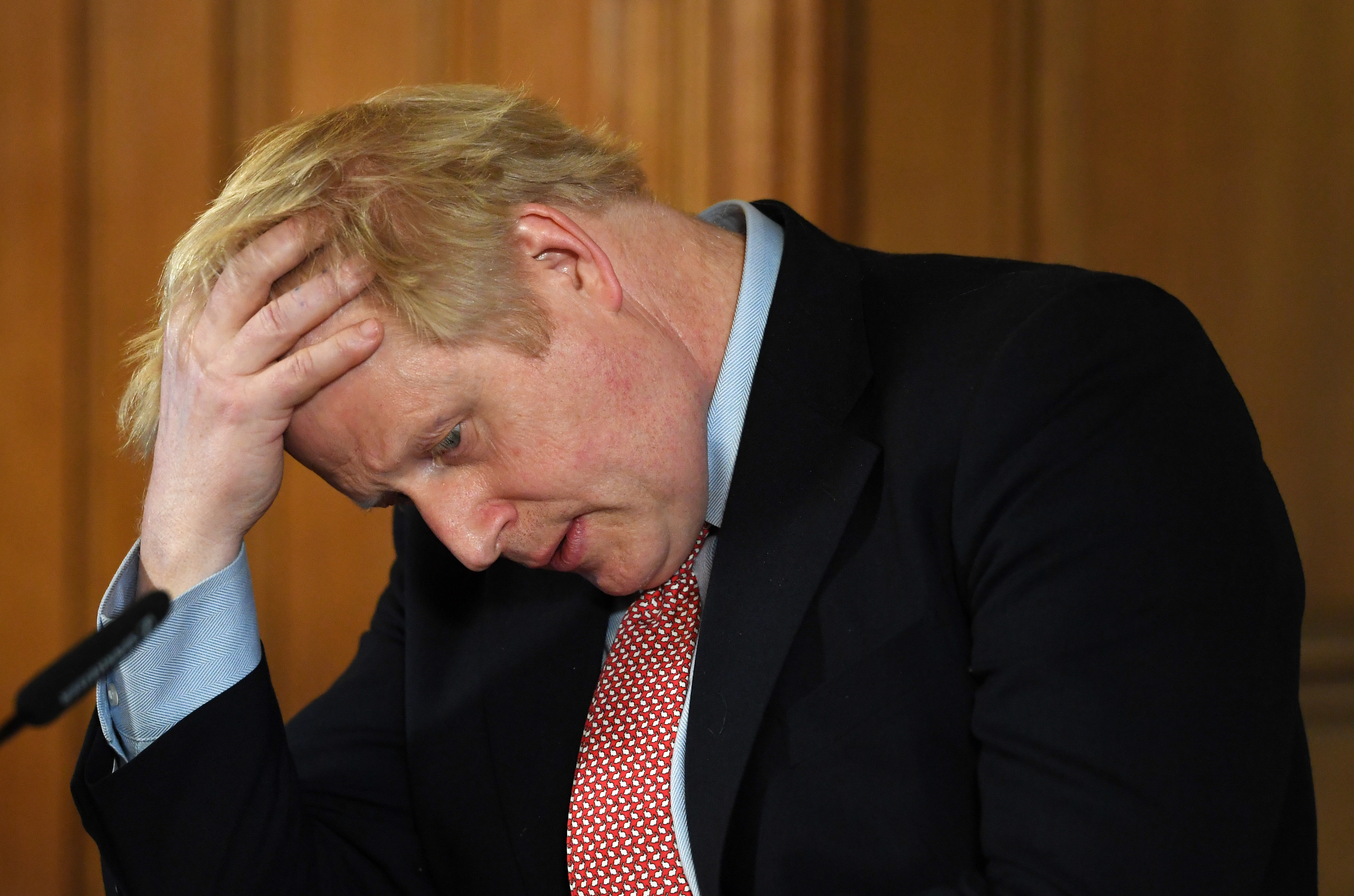 Prime Minister Boris Johnson press conference on Coronavirus in Britain