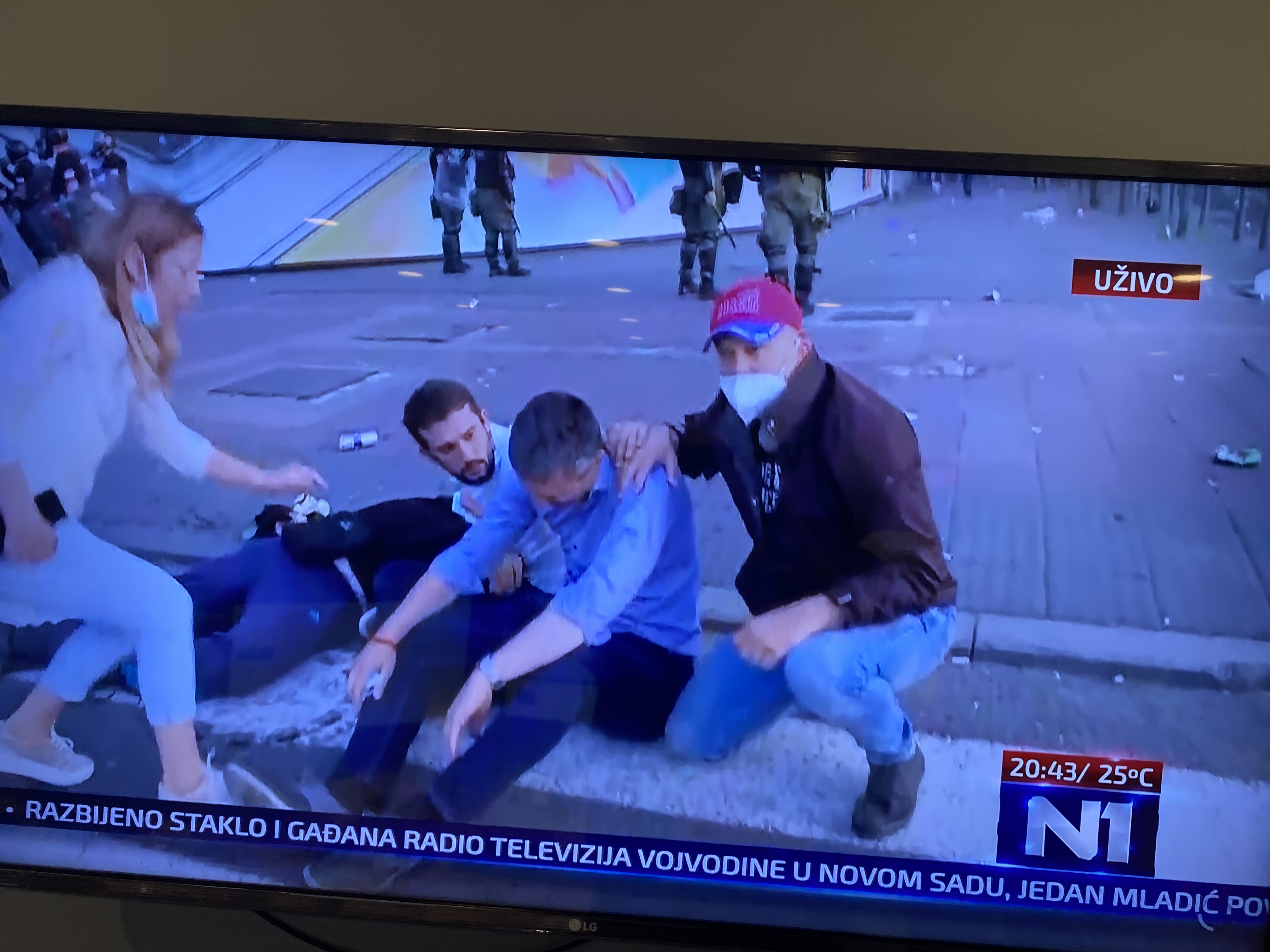 Boško Obradović. protest