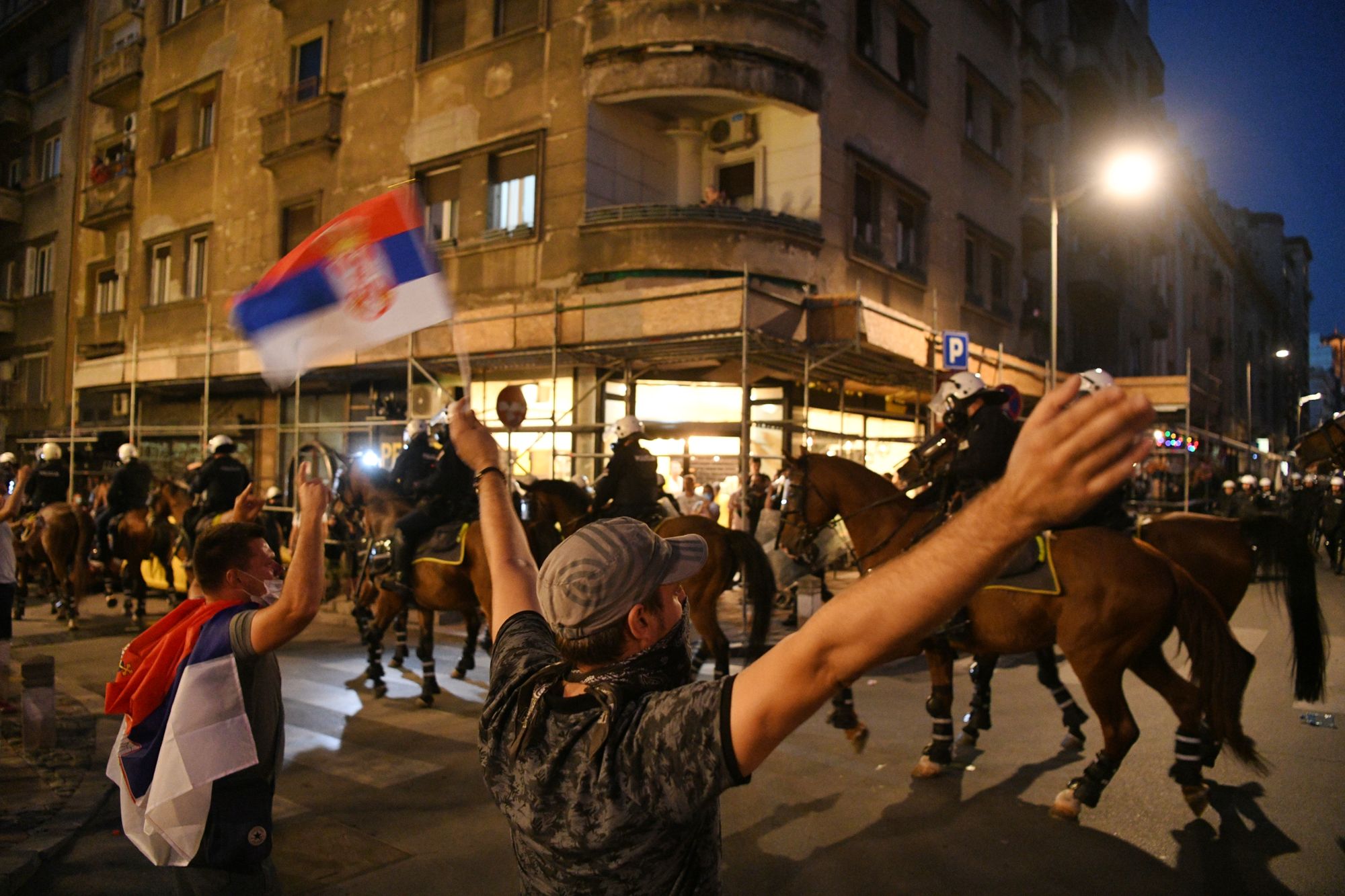 Beograd 08.07.2020. Protest, drugi dan demonstracija, policija Foto: Filip Krainčanić/Nova.rs