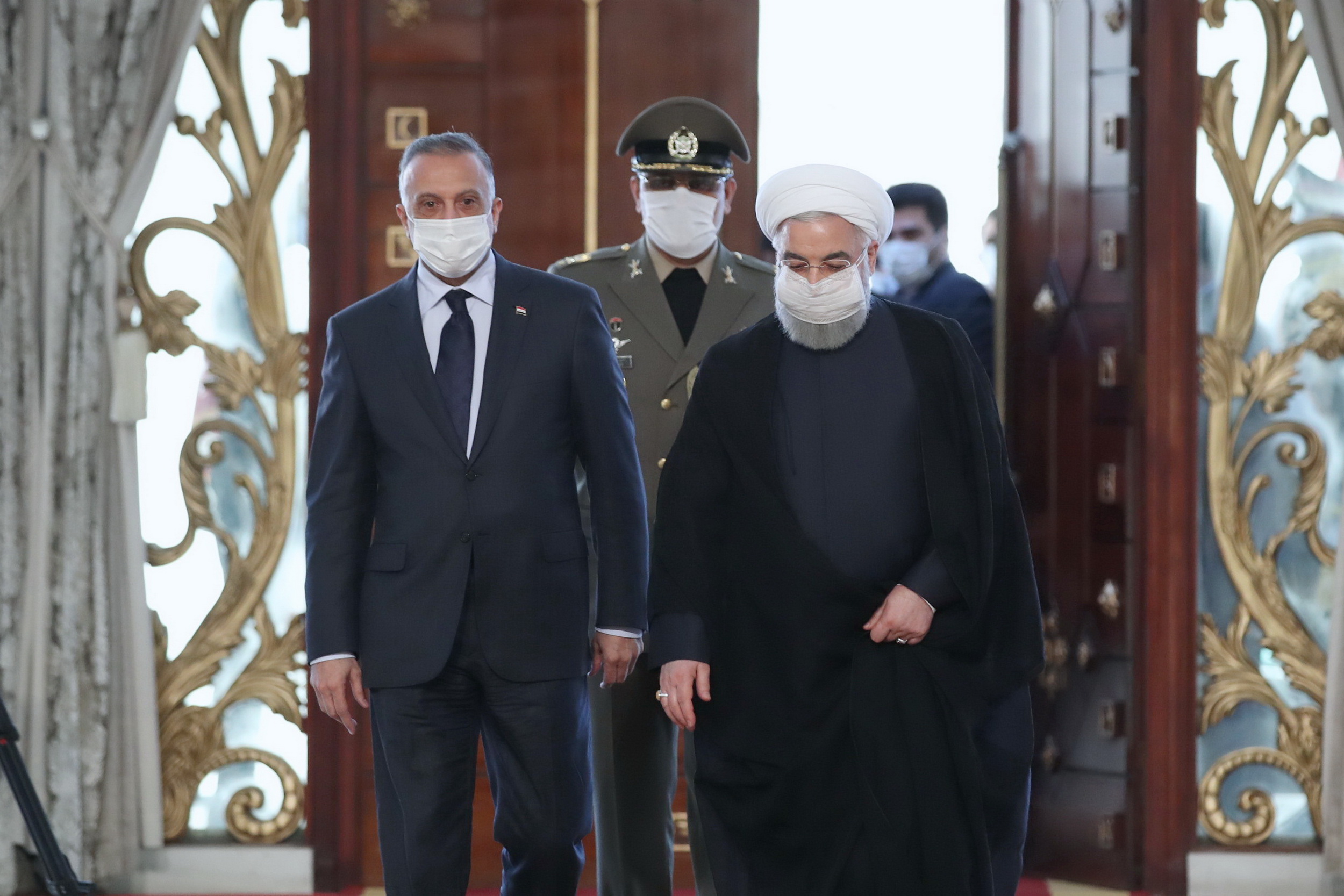 Iraqi vice president Mostafa Al-Kahdimi is in Tehran