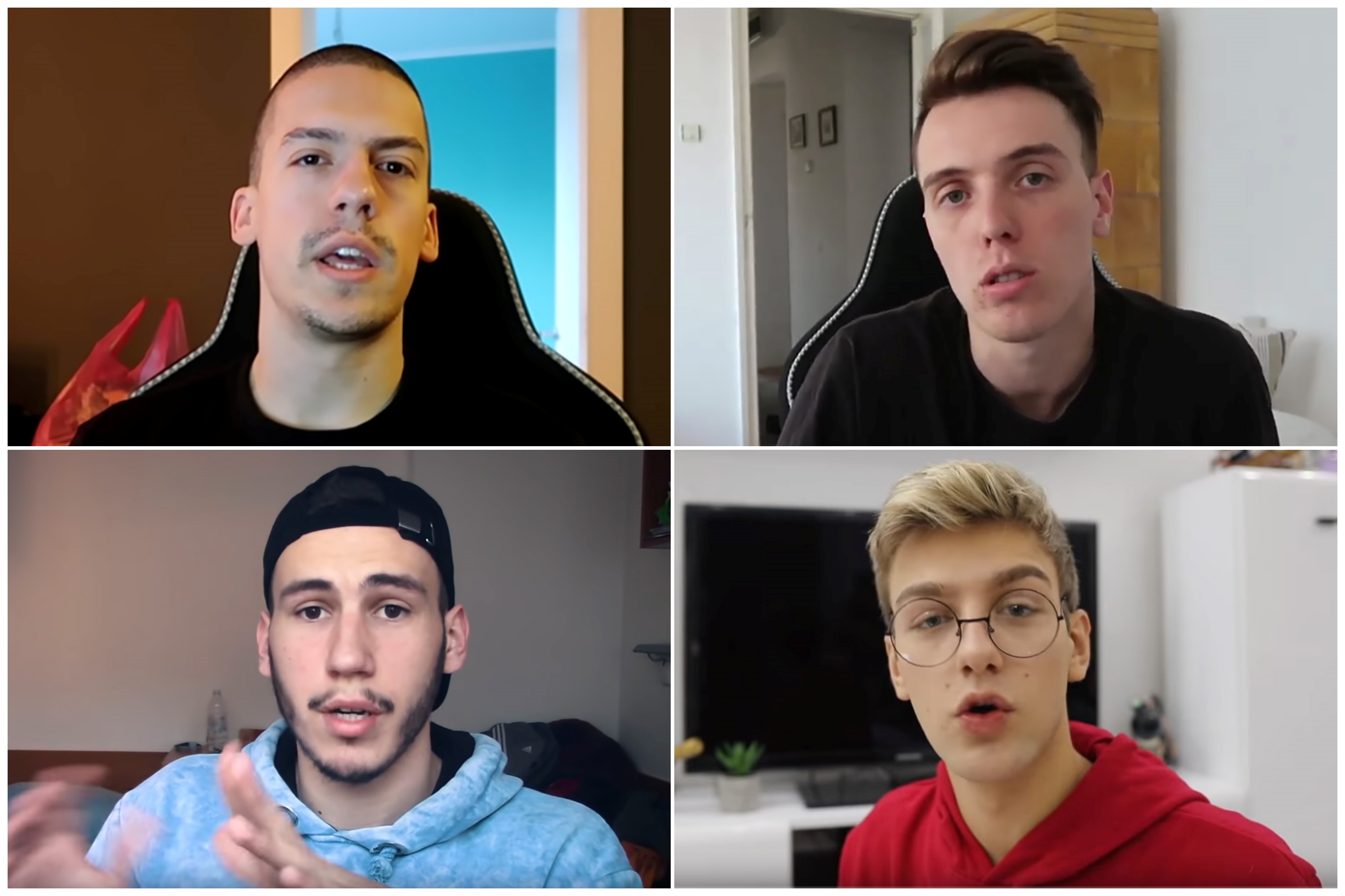 Baka Prase, Andrija Jo, Danilo Badnjar Čoda, Miloš Kostić Kimi