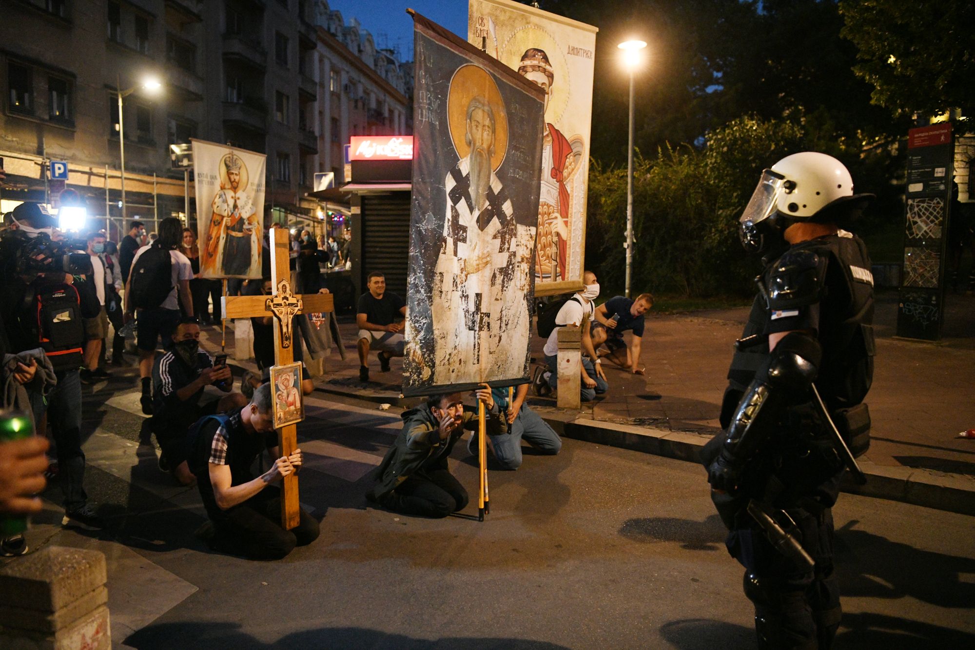 novanova Beograd 08.07.2020. Protest, drugi dan demonstracija, policija Foto: Filip Krainčanić/Nova.rs