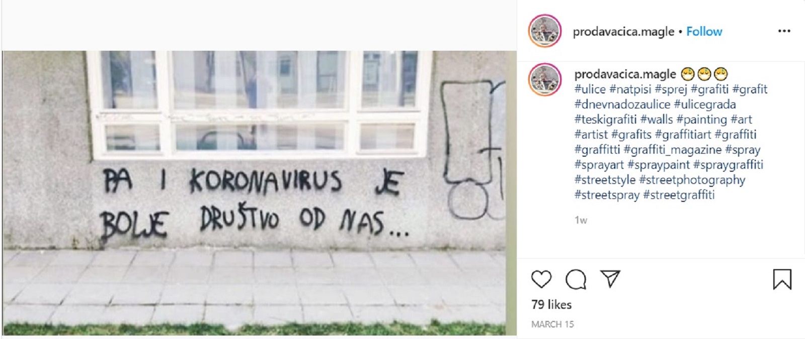 Foto: Screenshot Instagram/prodavacica.magle