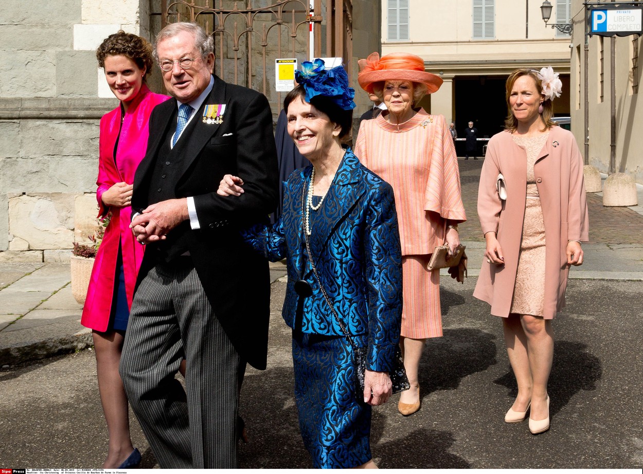Ita Christening  of Princess Cecilia de Bourbon de Parme in Piacenza