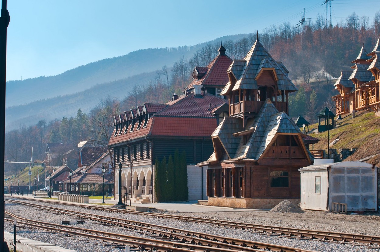 Mokra Gora railway station in Zlatibor, west Serbia,Image: 163284088, License: Royalty-free, Restrictions: , Model Release: no, Credit line: Dmitry Evteev / Alamy / Alamy / Profimedia
