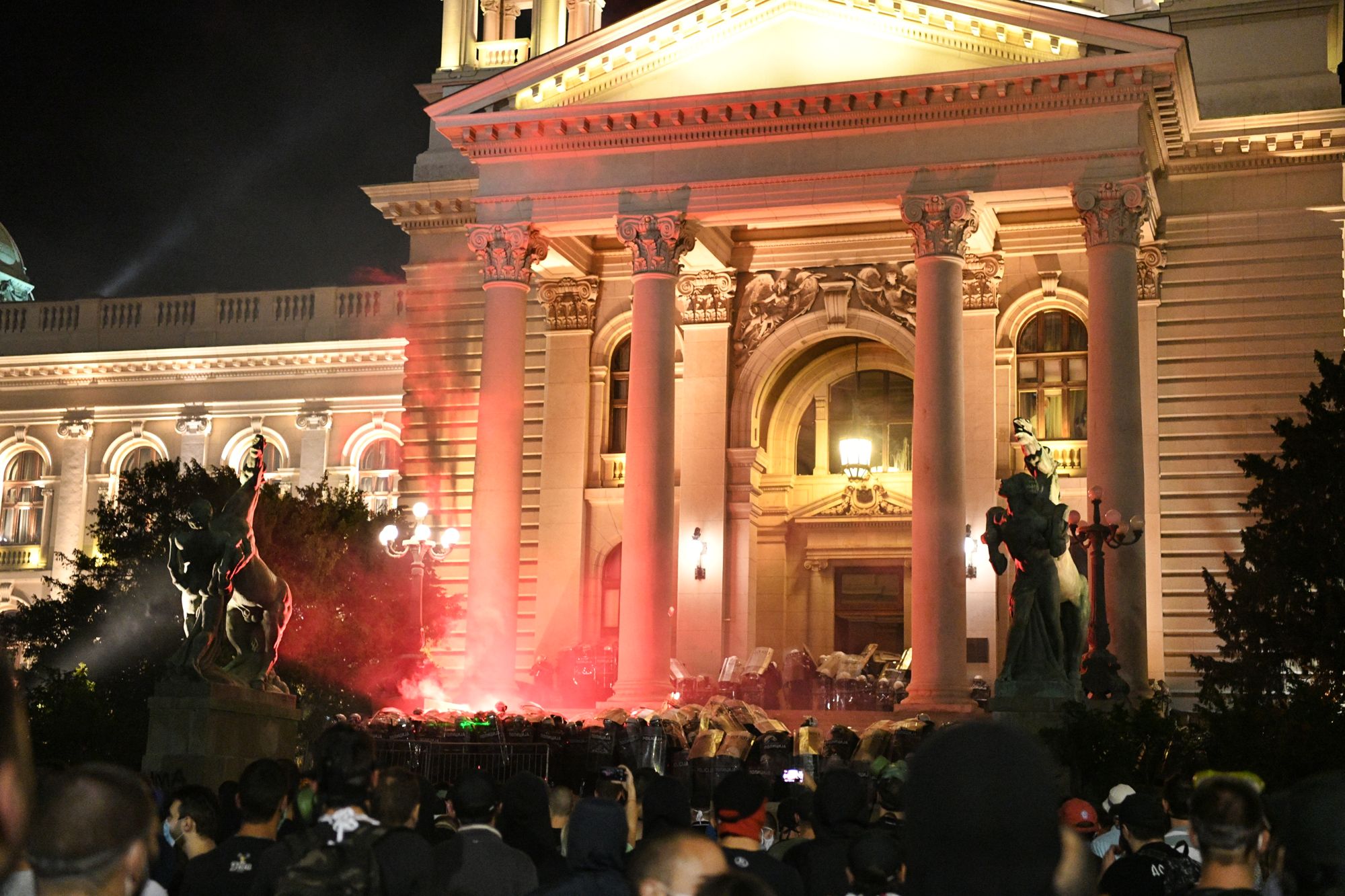 Beograd 10.07.2020. Policija, Skupština Srbije, protest, četvrti dan, 4 dan Foto: Filip Krainčanić/Nova.rs