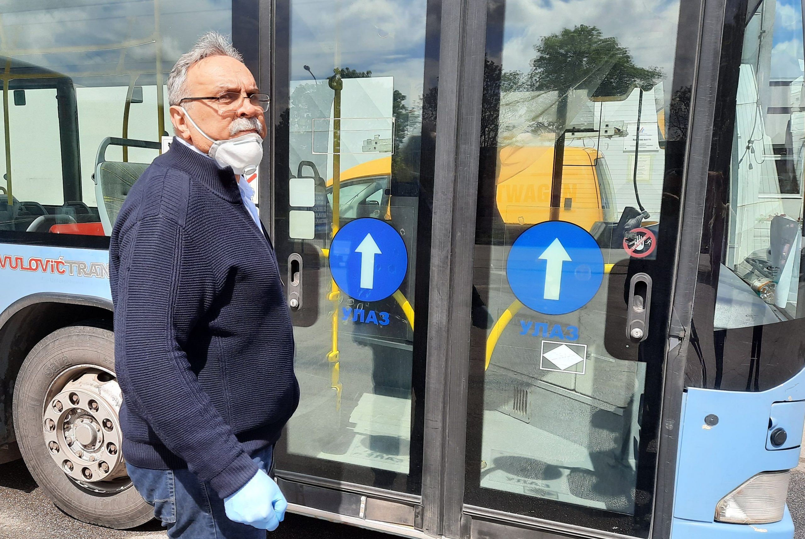 Kragujevac, 30.04. priprema autobusa za ponovni gradski saobraćaj, Dragoslav Tomović, predsednik Udruženja za bezbednost i zdravlje na radu Srbije,