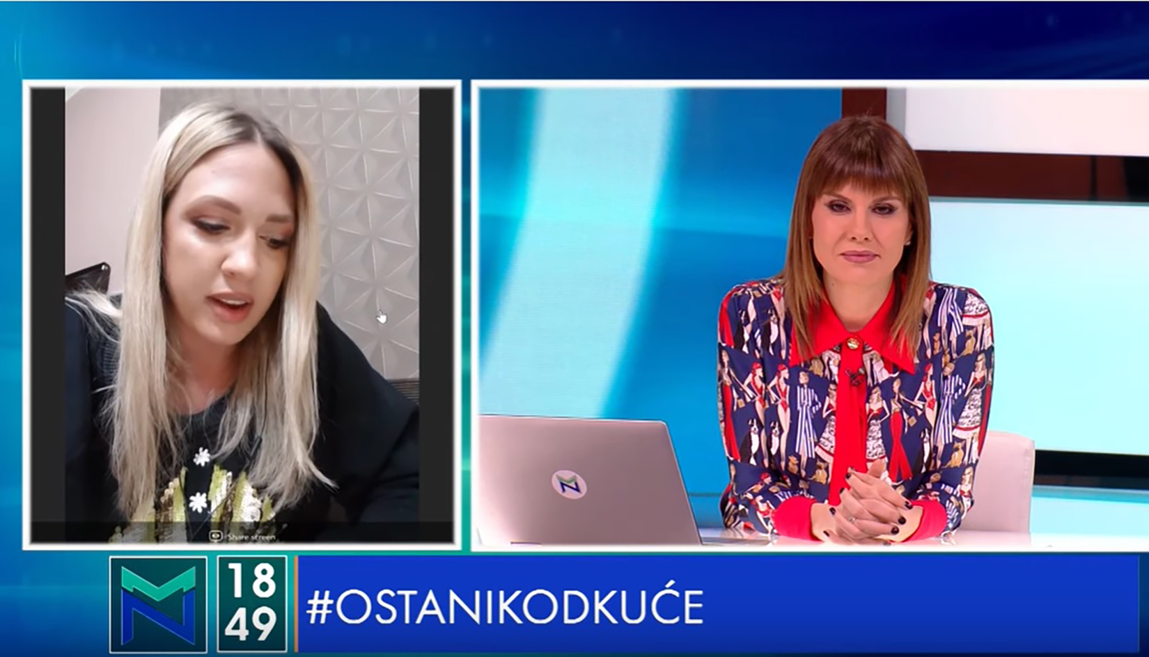 Milica Todorović, Maja Nikolić, emisija Među nama Foto: NOVA S