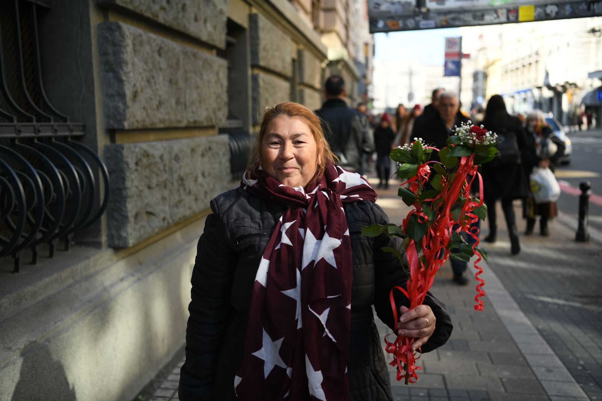 Beograd 5. marta 2020. Gordana Jovanović prodavačica cveća na ulici. Foto: Filip Krainčanić/Nova.rs