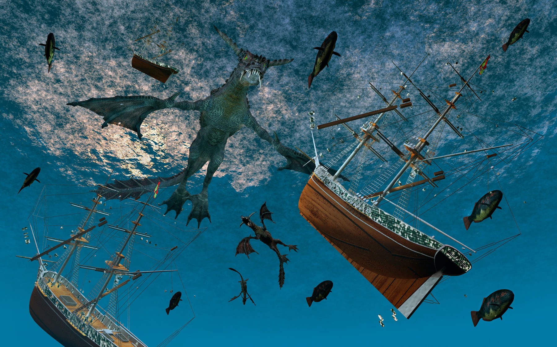 The Dragons Triangle Is The   Twin Of The Bermuda Triangle, But Is Located In The Pacific Ocean.,Image: 86949981, License: Rights-managed, Restrictions: , Model Release: no, Credit line: MasPix / Alamy / Alamy / Profimedia