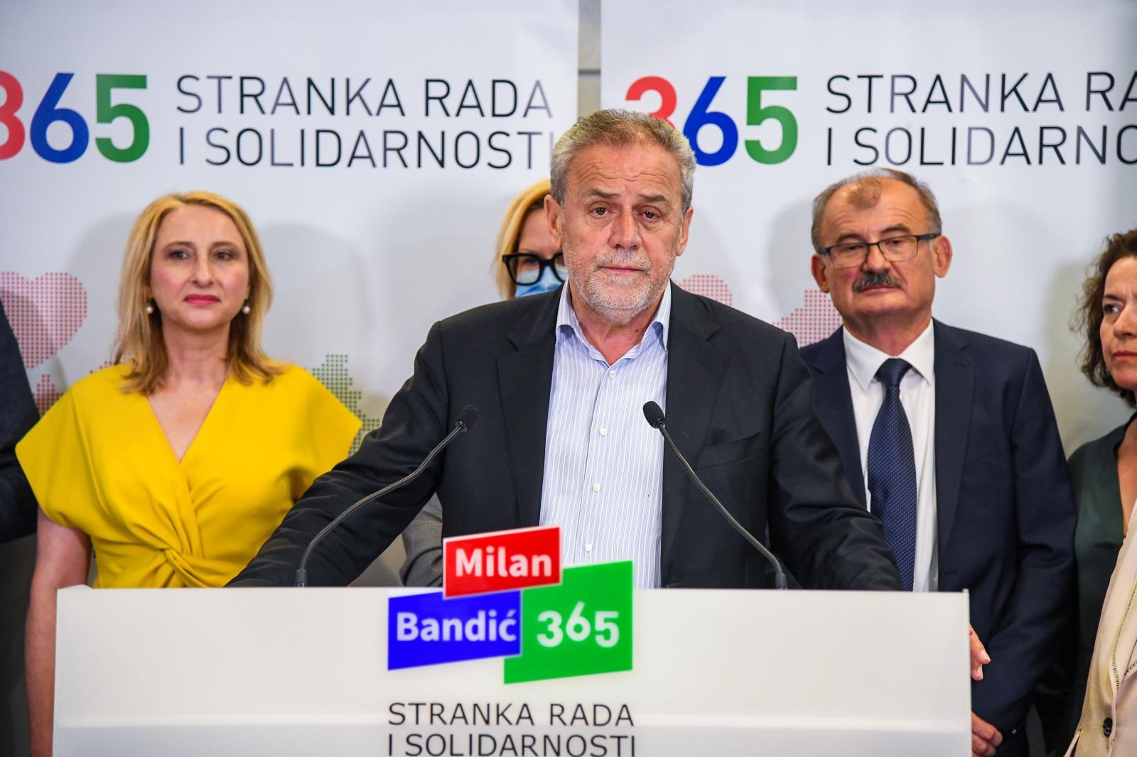05.07.2020., Zagreb - Docek izbornih rezultata u stozeru Stranke rada i solidarnosti u Praskoj ulici. Milan Bandic. 
Photo: Josip Regovic/PIXSELL
