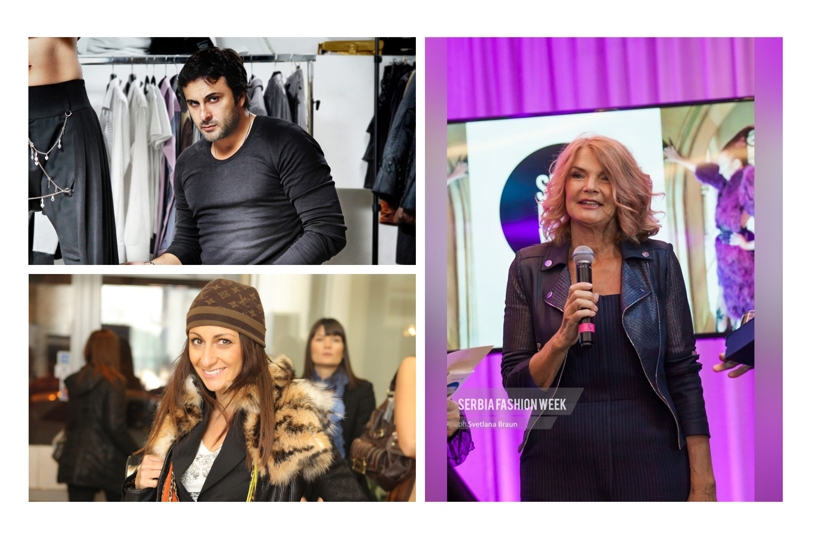 Bata Spasojević, Suzana Perić, Marija Šabić, modni kreatori