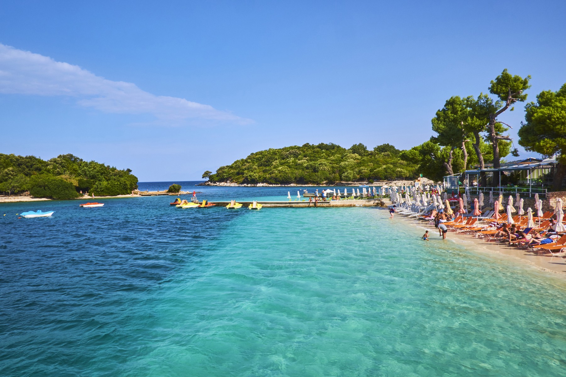 Ksamil Beach, Vlore Province, Albania, Europe,Image: 412628133, License: Rights-managed, Restrictions: , Model Release: no, Credit line: Bruno Morandi / robertharding / Profimedia
