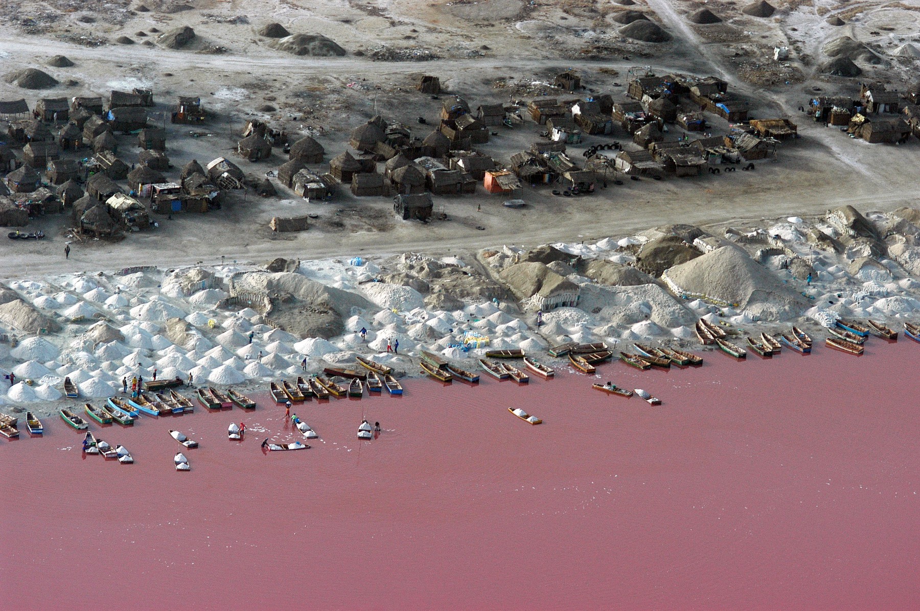 Salt lake mining, Senegal