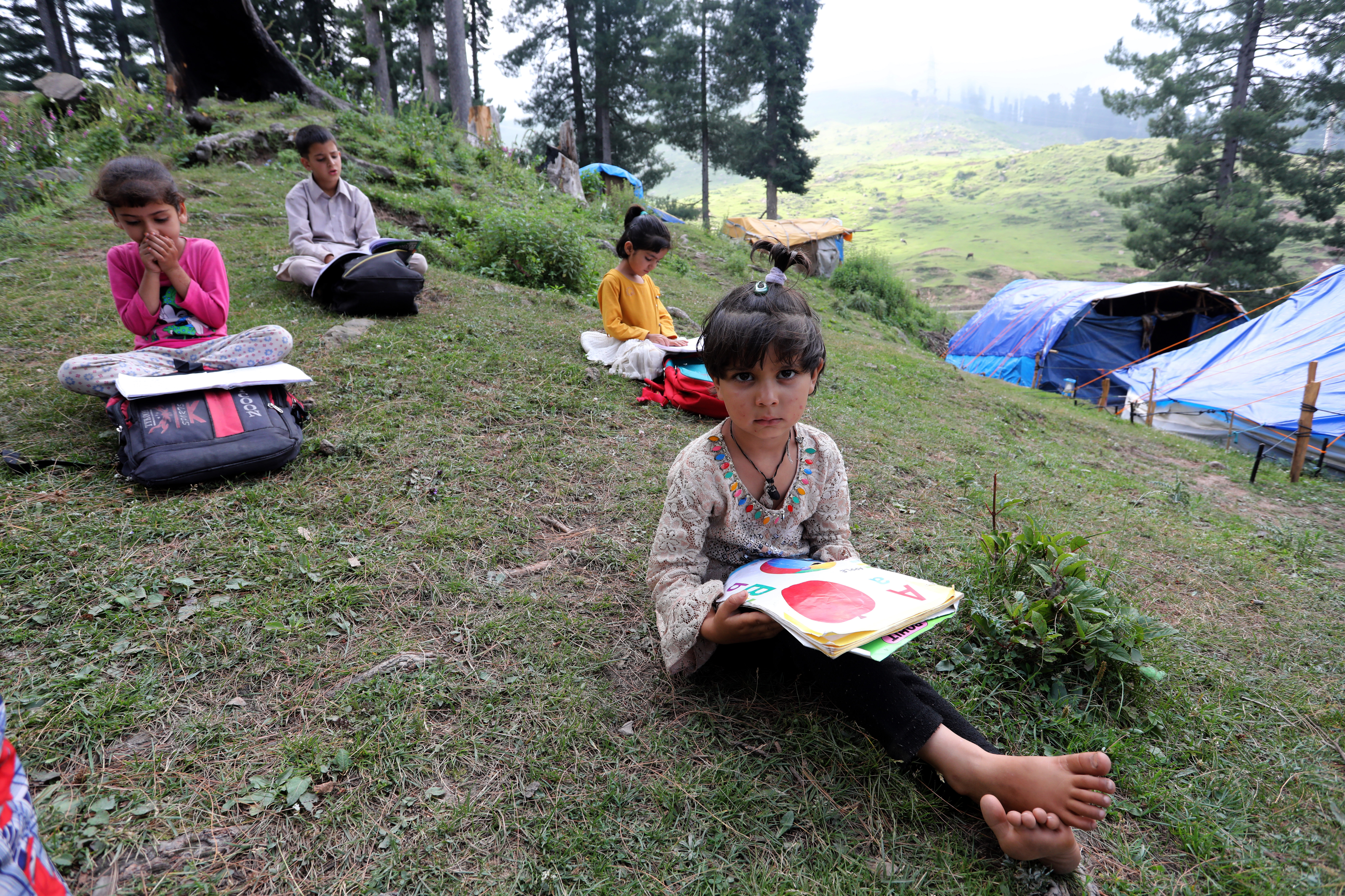 Mobile school for Bakarwal community children in Jammu and Kashmir