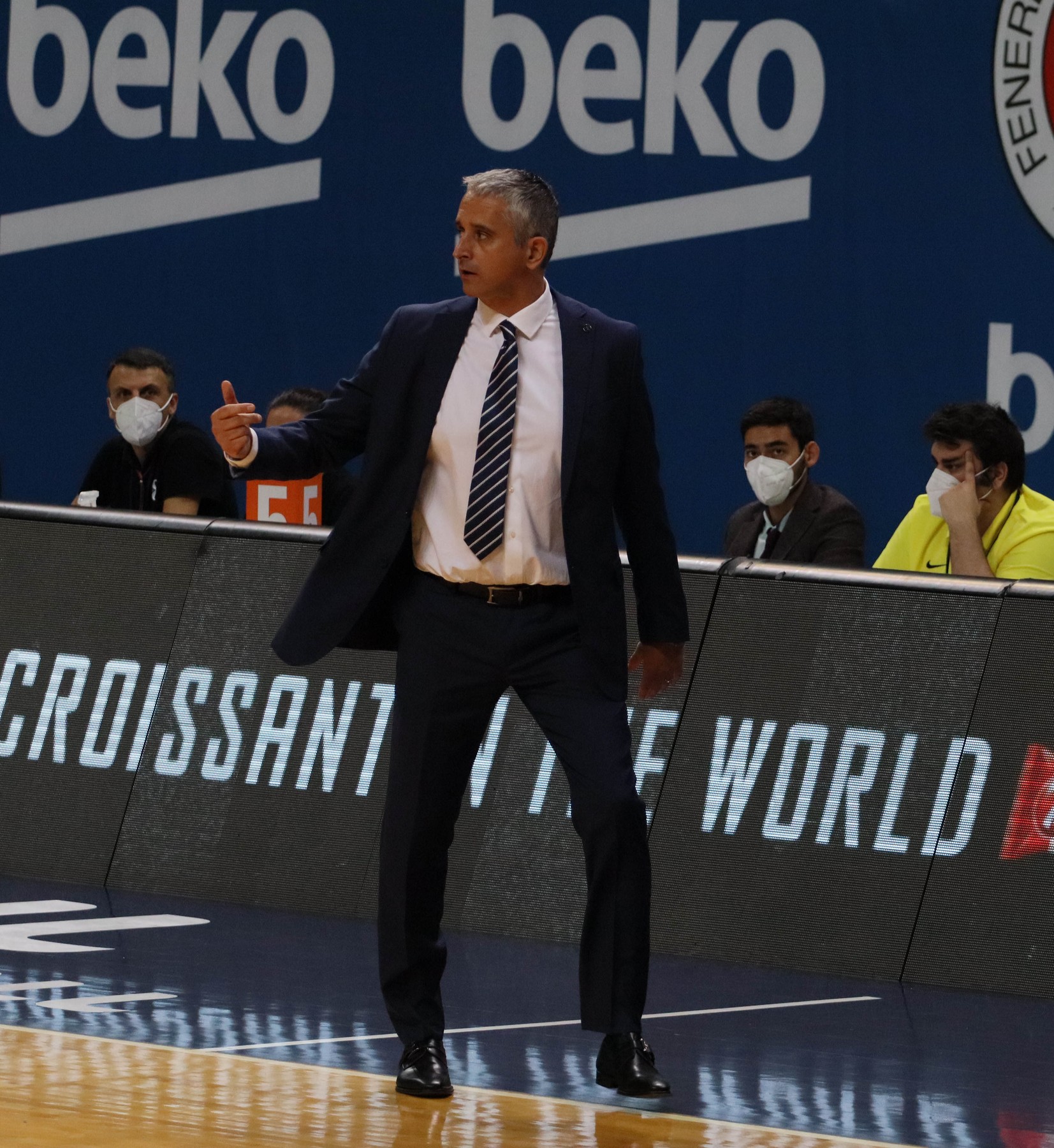 Turkish Airline Euroleague basketball match between Fenerbahce and Bayern Munich at Ulker Sport Hall in Istanbul , Turkey on October 16 , 2020.