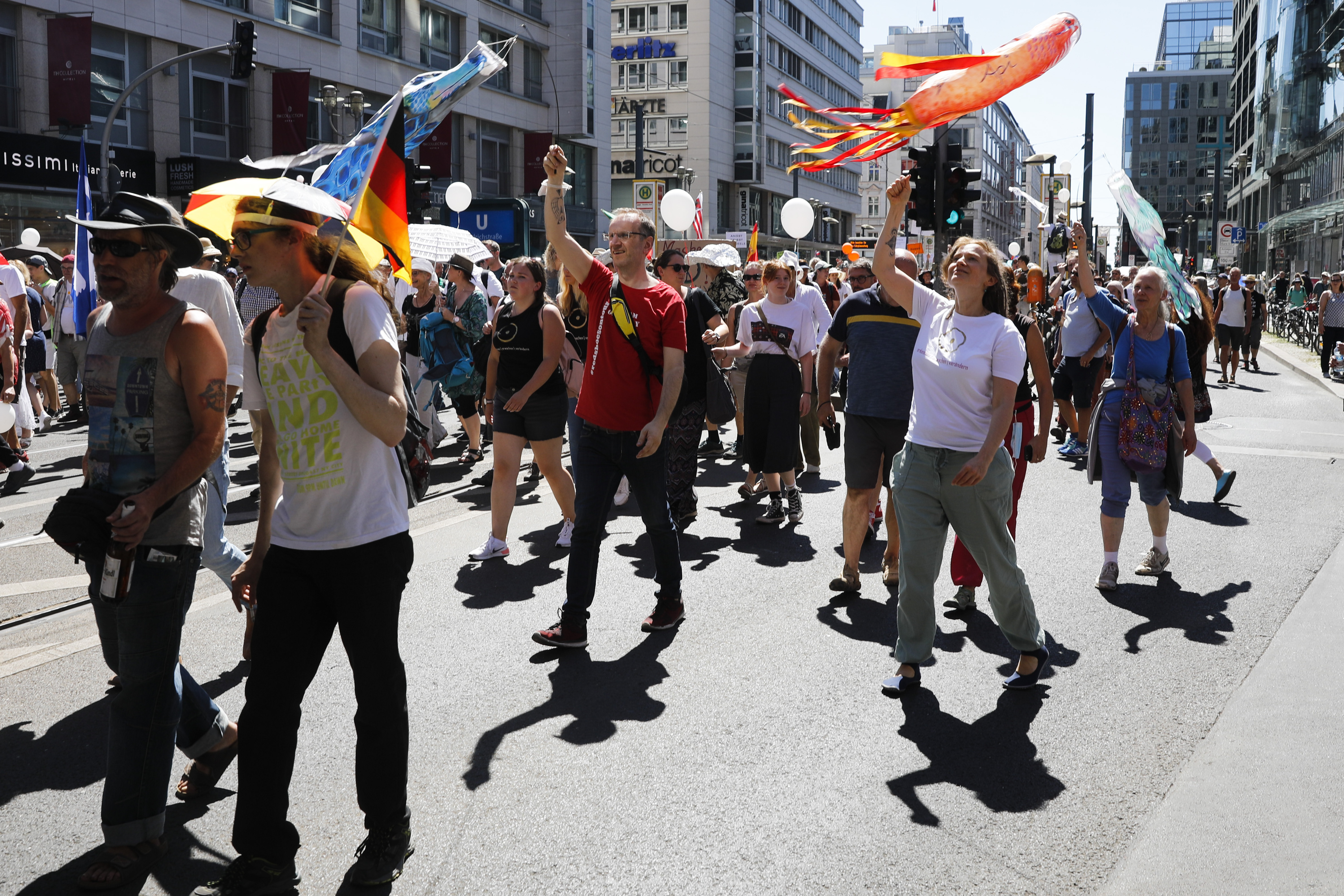 Virus Outbreak Germany Protest