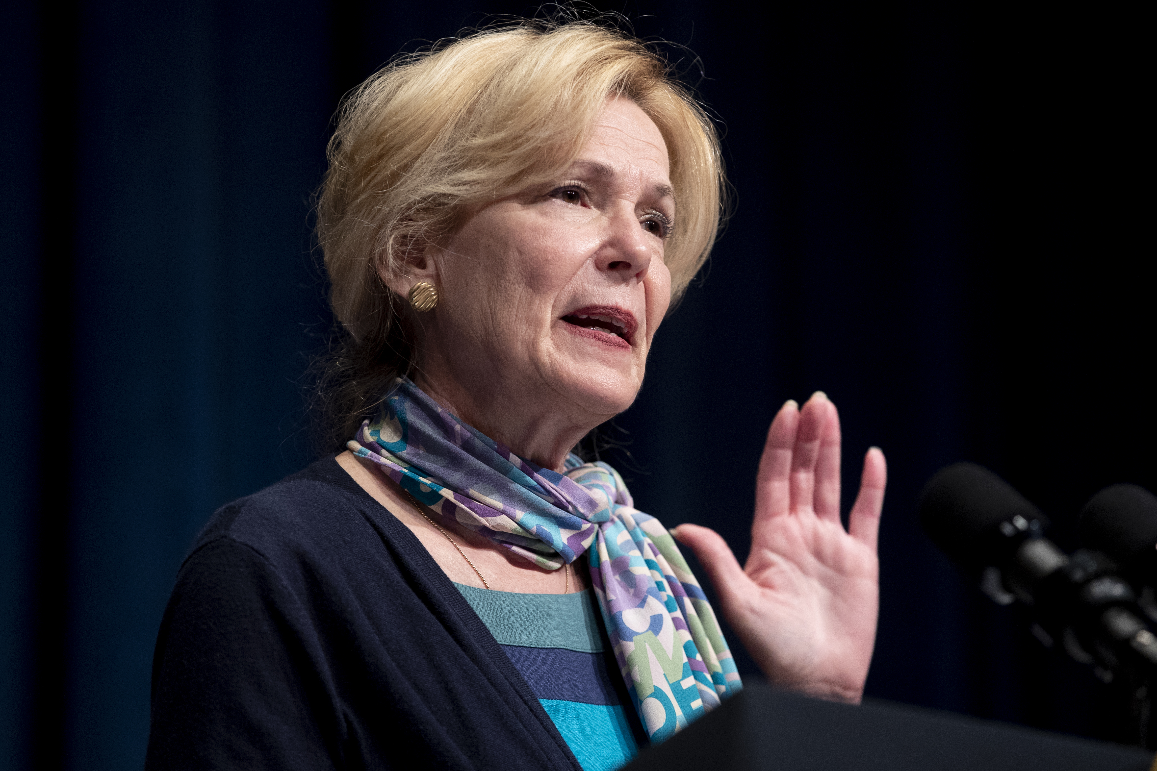 White House Coronavirus Task Force news briefing at the US Department of Health and Human Services