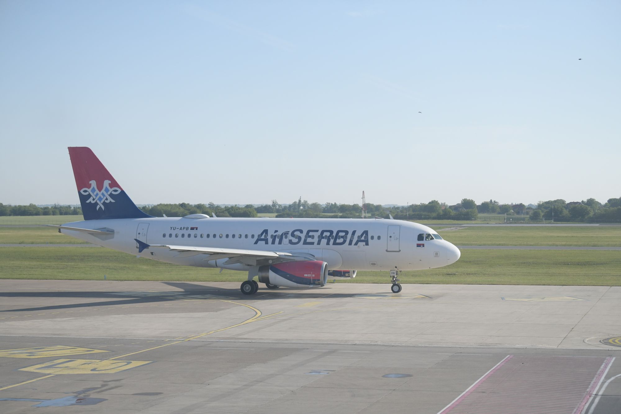 Beograd, 21.05.2020. Aerodrom "Nikola Tesla", prvi komercijalni let Air Serbia za Cirih posle koronavirusa, avion, pista Foto: Goran Srdanov/Nova.rs