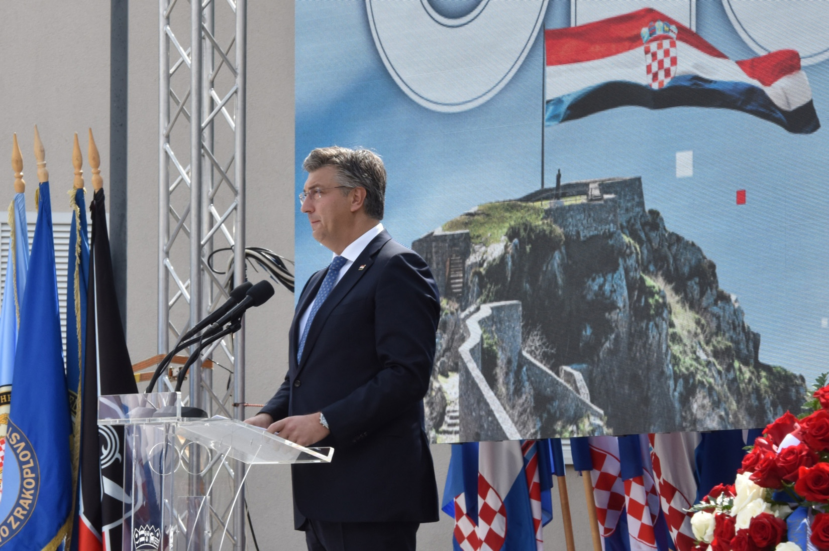 05.08.2020., Knin - Svecani program i dolazak drzavnih duznosnika povodom Dana pobjede i domovinske zahvalnosti te Dana hrvatskih branitelja Photo: Hrvoje Jelavic/PIXSELL