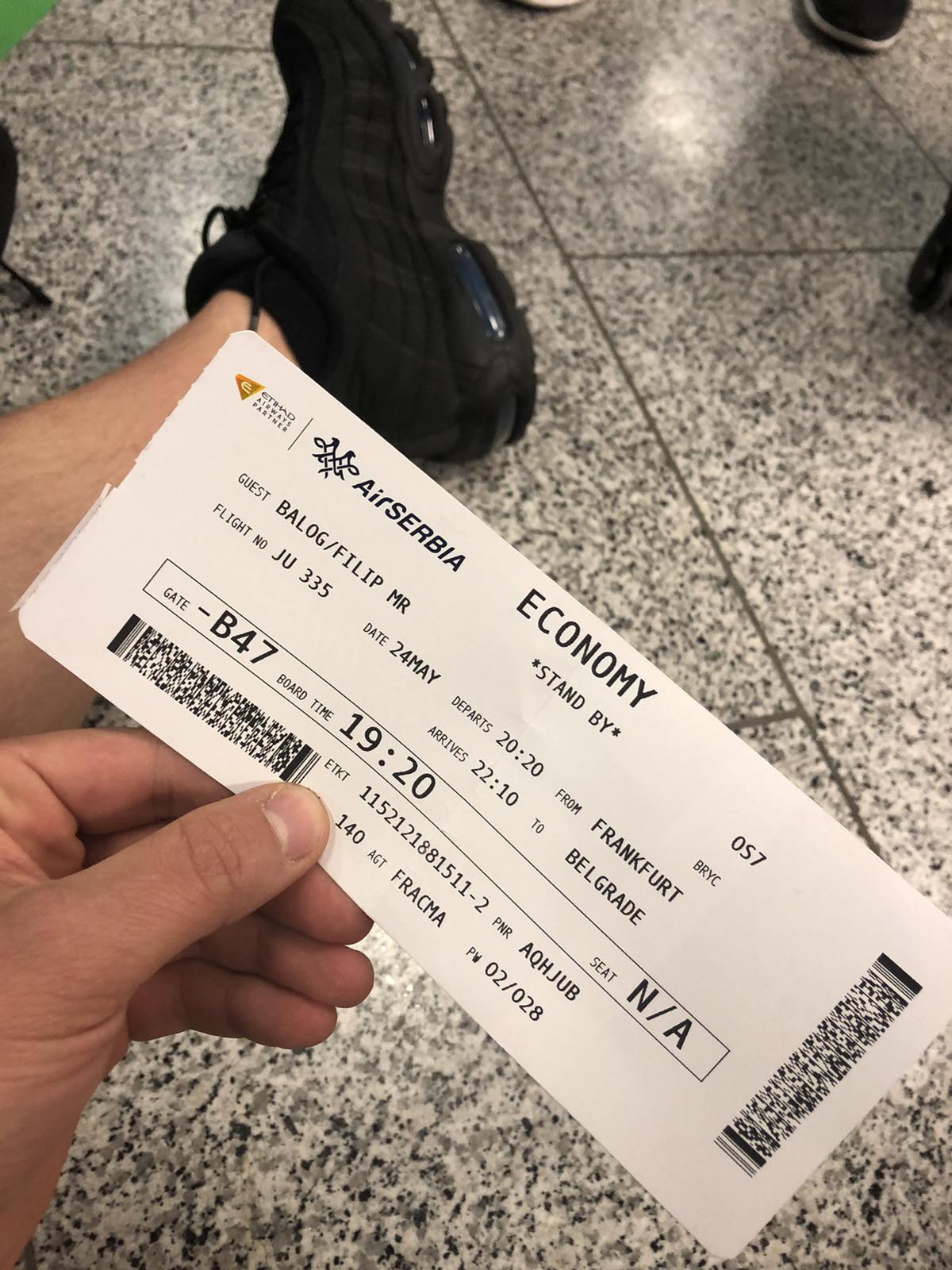 Zarobljeni na aerodromu u Frankfurtu / Foto: Nova.rs