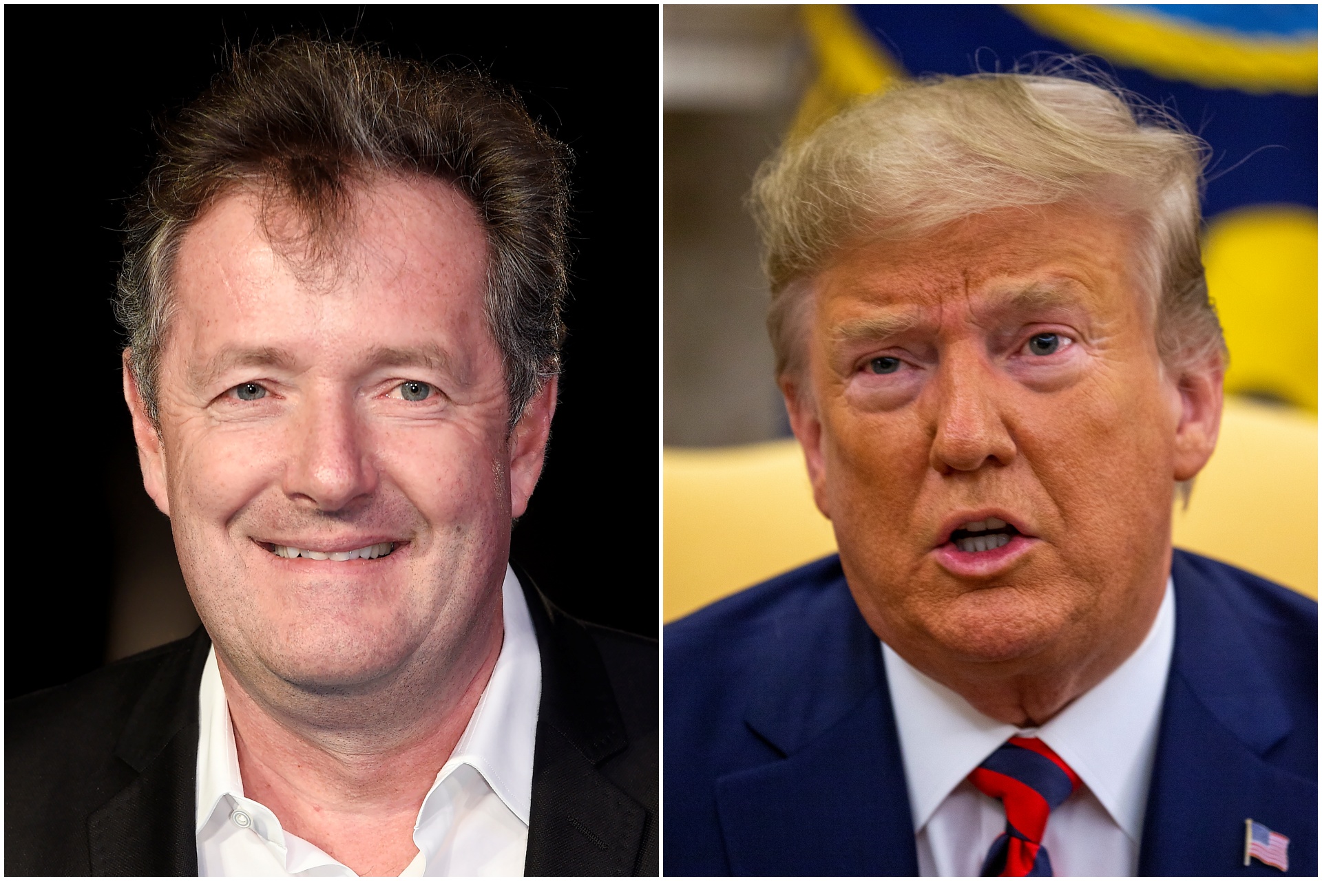 Pirs Morgan i Donald Tramp kombo