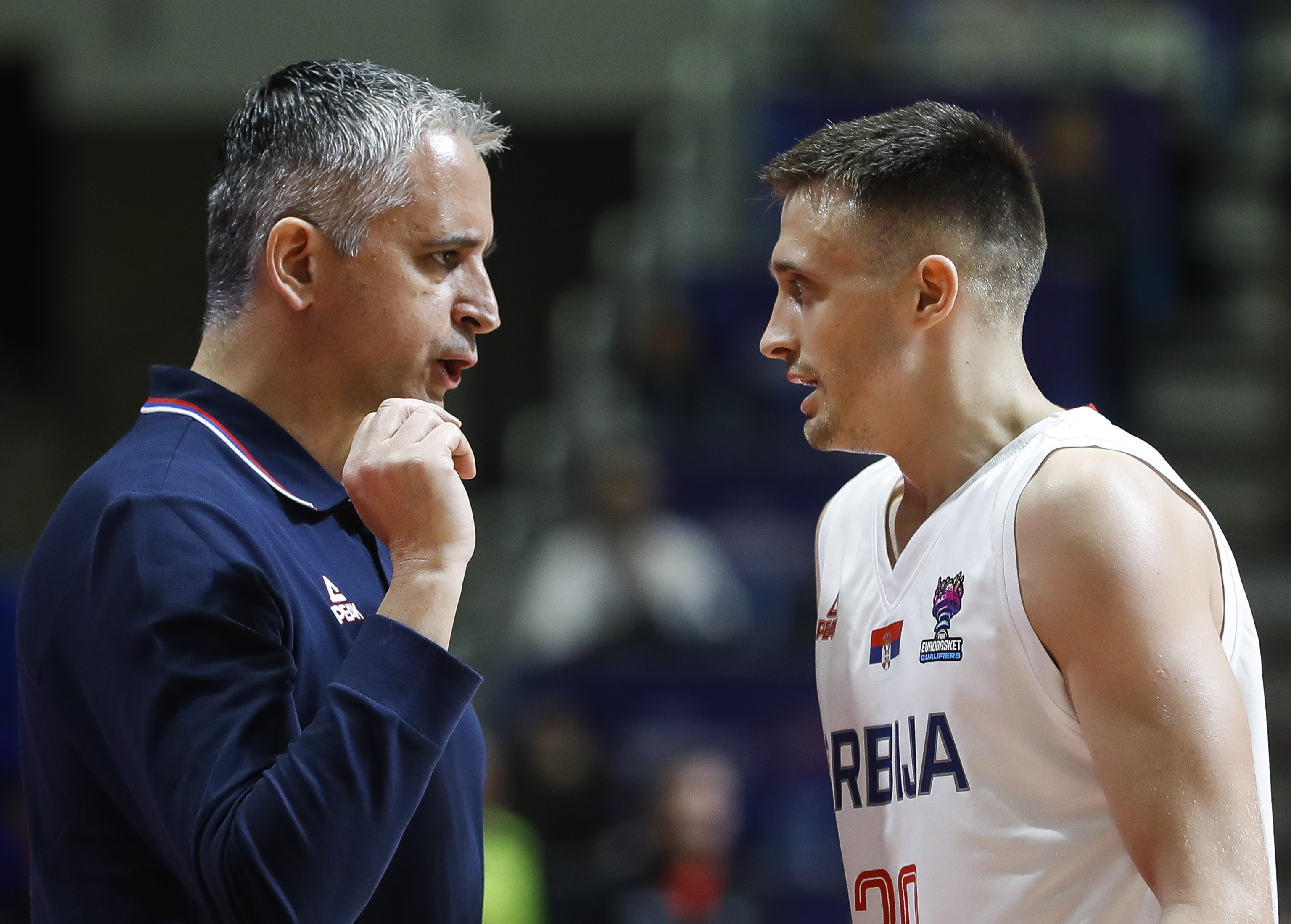 Kosarka FIBA European Qualifiers 2021
Beograd, 23.02.2020.
Srbija v Gruzija
head coach Igor Kokoskov (L) and Aleksa Avramovic 
foto: Srdjan Stevanovic/Starsportphoto ©