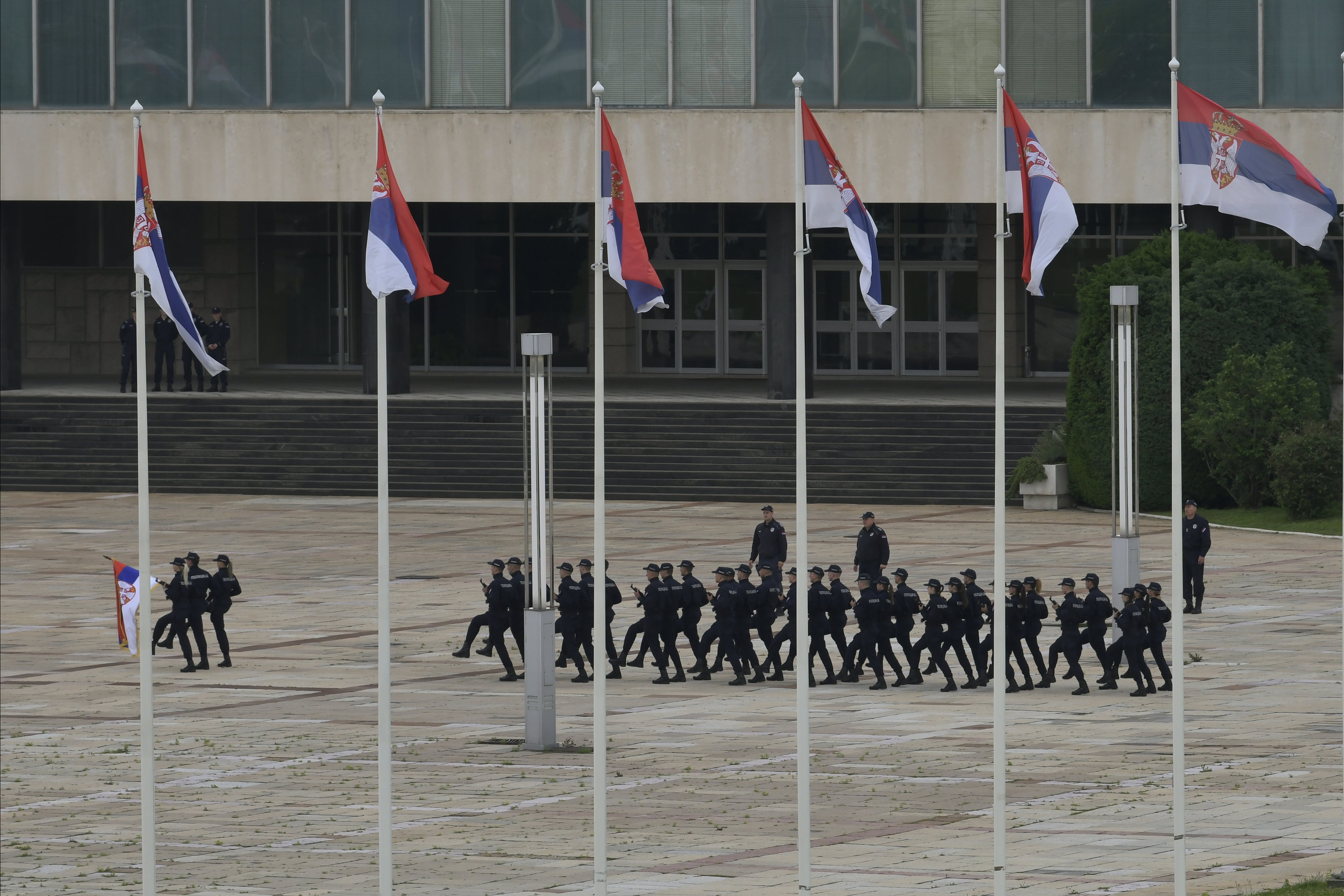 beograd 02.06.2020  palata srbije,  vezba policije, kadeti, priprema za paradu Foto: Zoran Lončarević/Nova.rs