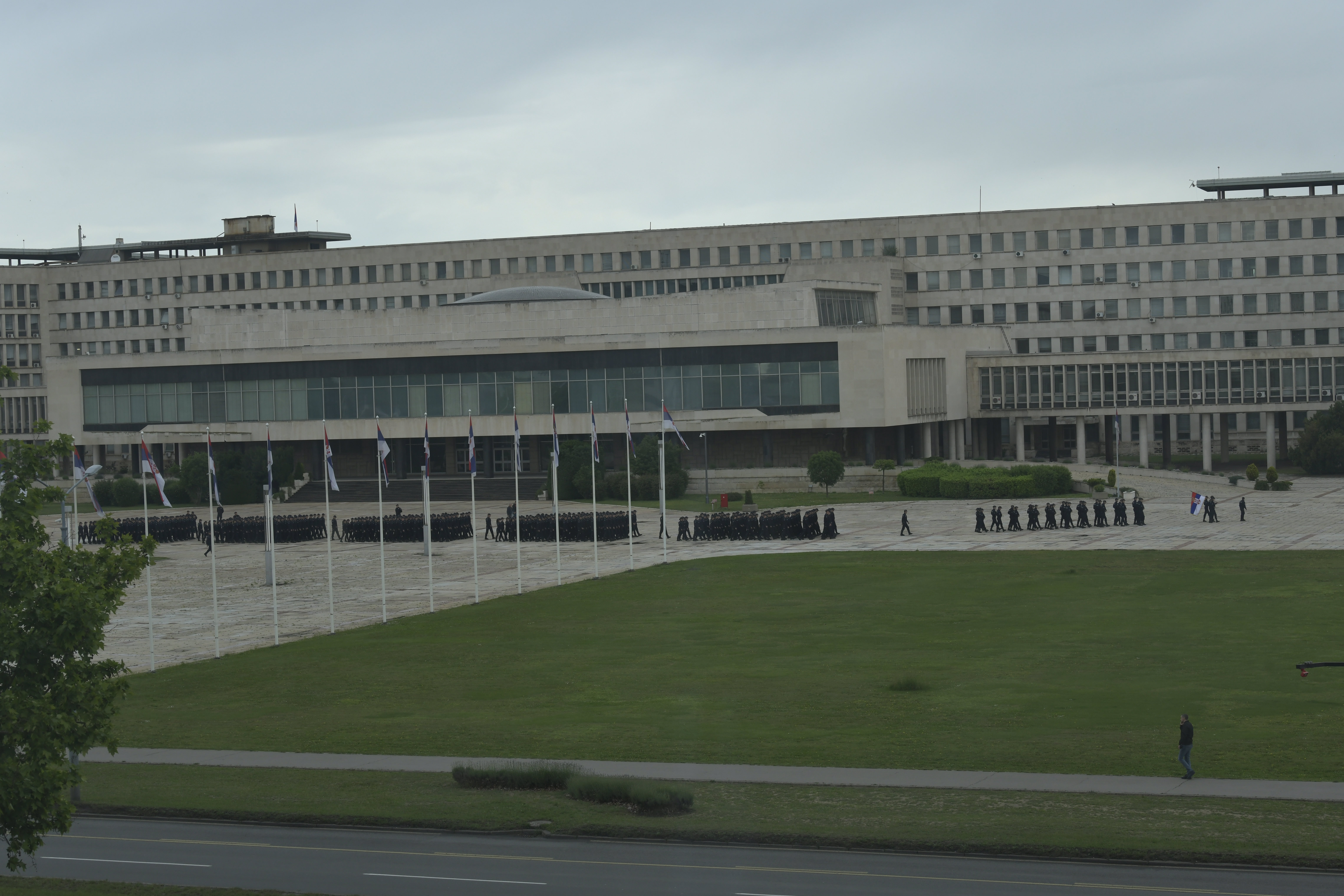 beograd 02.06.2020  palata srbije,  vezba policije, kadeti, priprema za paradu Foto: Zoran Lončarević/Nova.rs