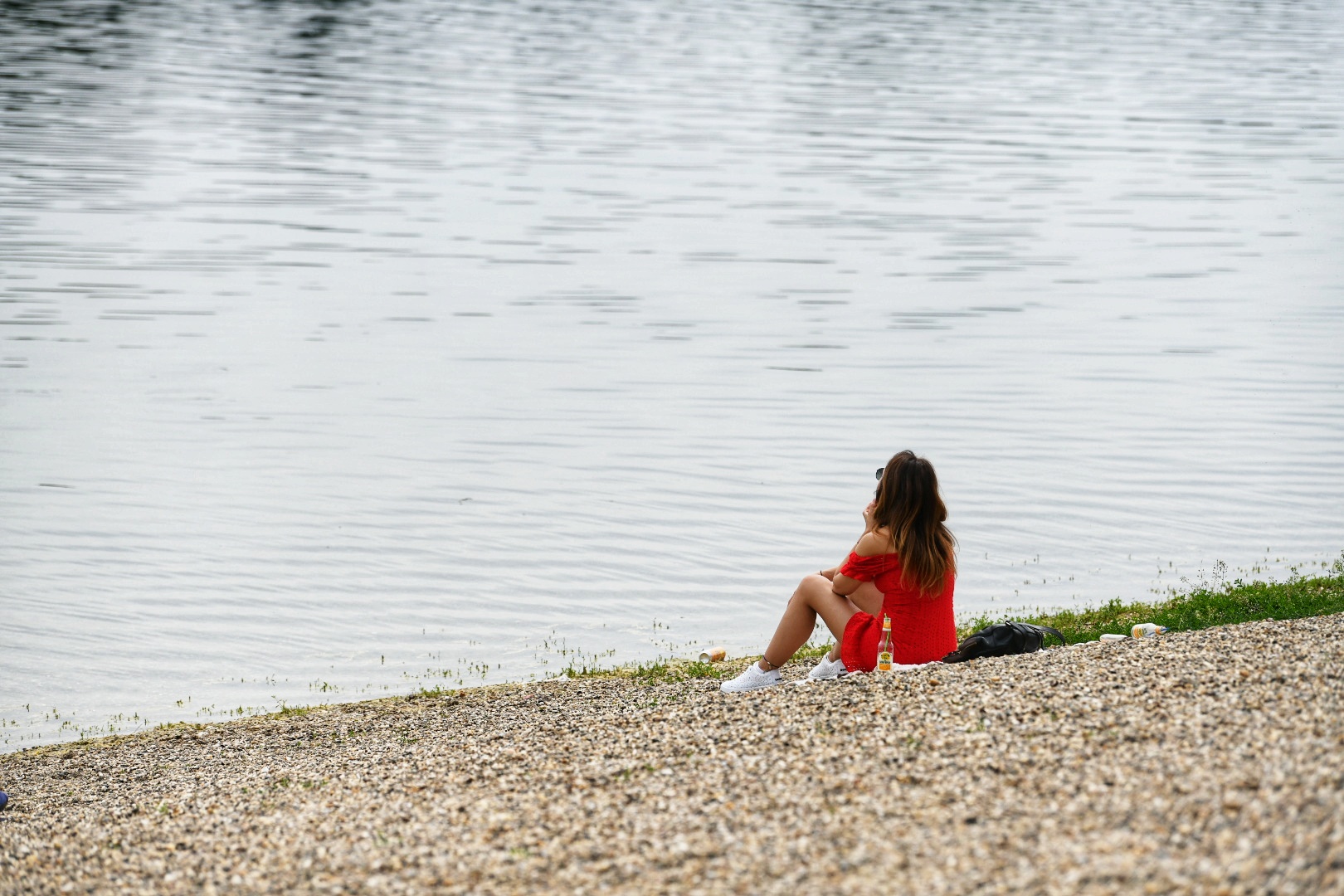 Beograd, 16.05.2020. Ada Ciganlija, vikend, subota, lepo vreme, obala, devojka Foto: Vesna Lalić/Nova.rs