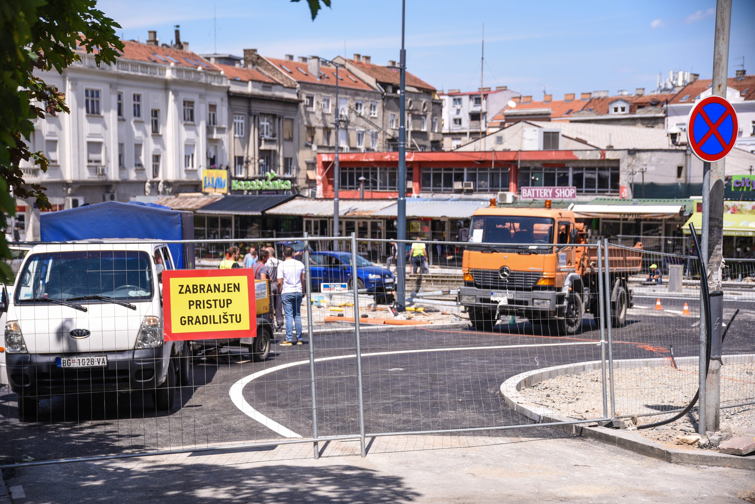 Beograd 04.06.2020. Radovi ulica Dzordza Vasingtona Foto:Dragan Mujan/Nova.rs