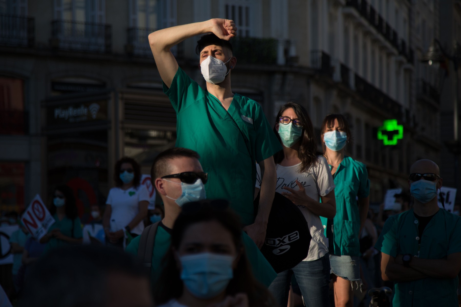 Spain: Protest of health personnel in Madrid