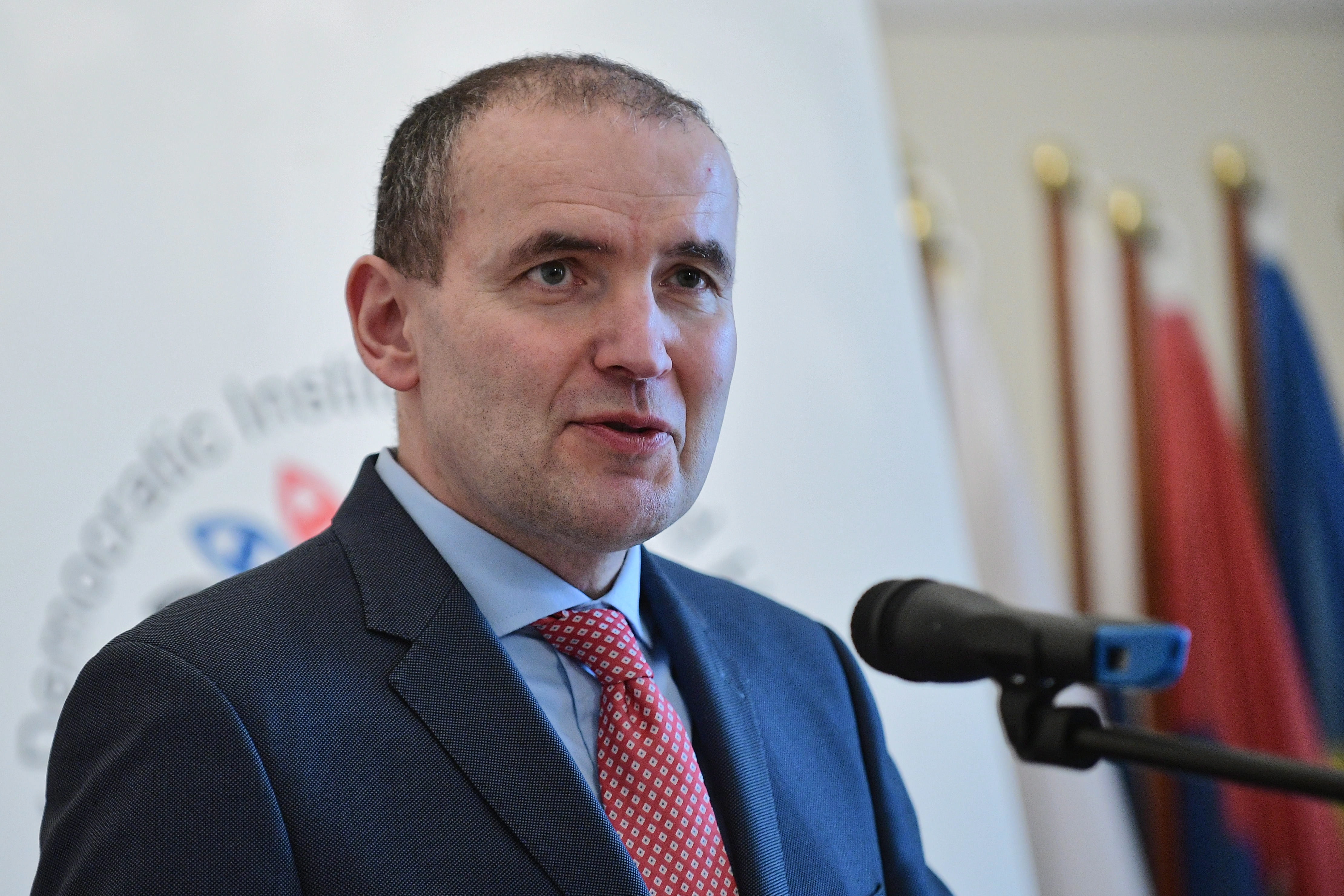 Icelandic President Gudni Thorlacius Johannesson press conference
