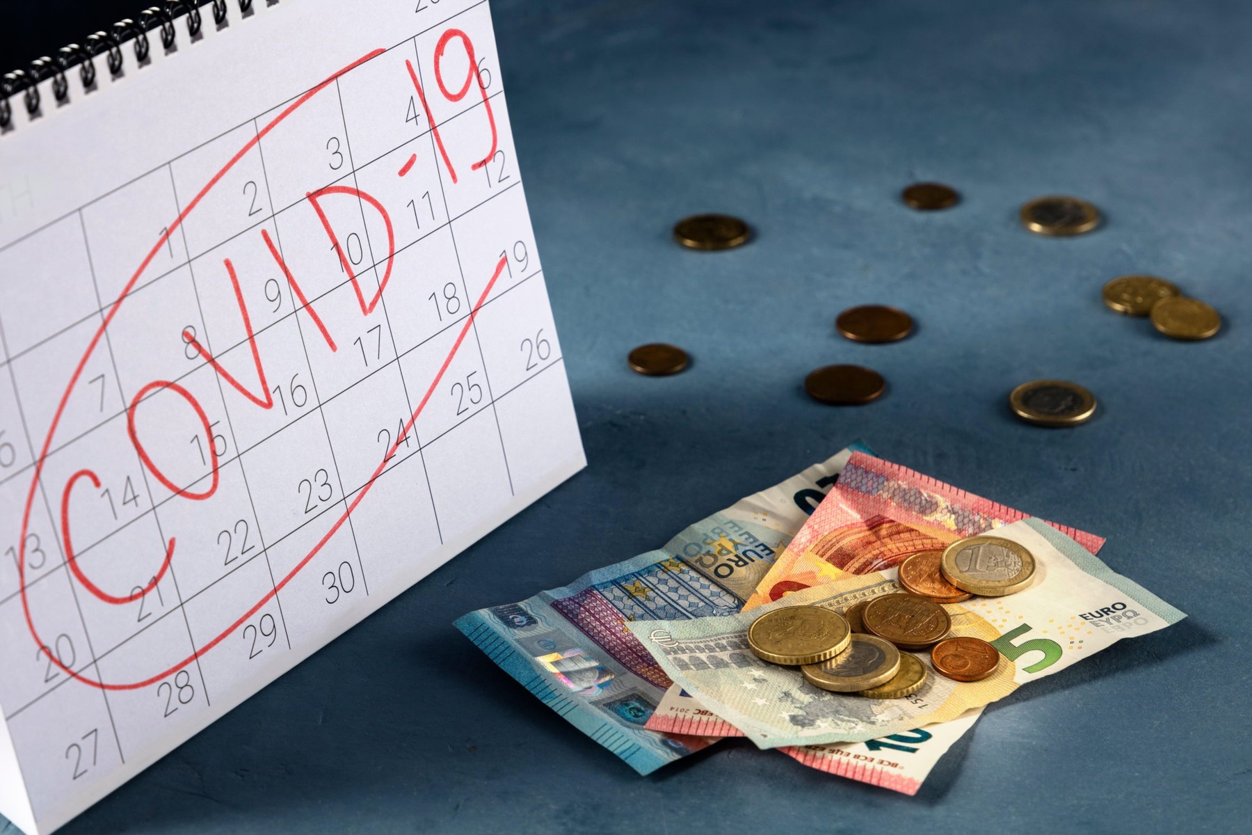 Covid-19 impact on European economy, economical consequences of the quarantine. A monthly calendar and the last savings