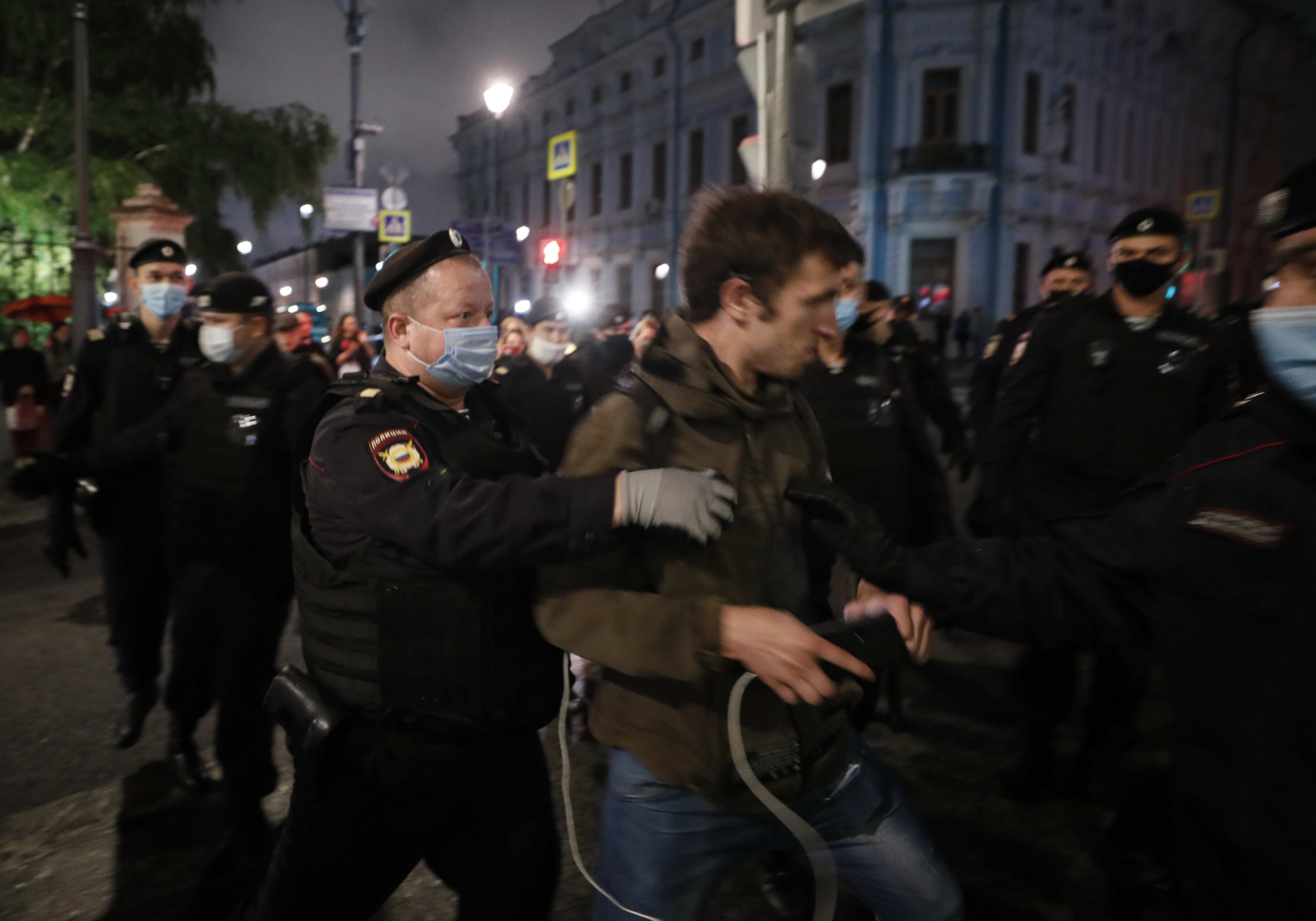 Belarus opposition protests in Moscow