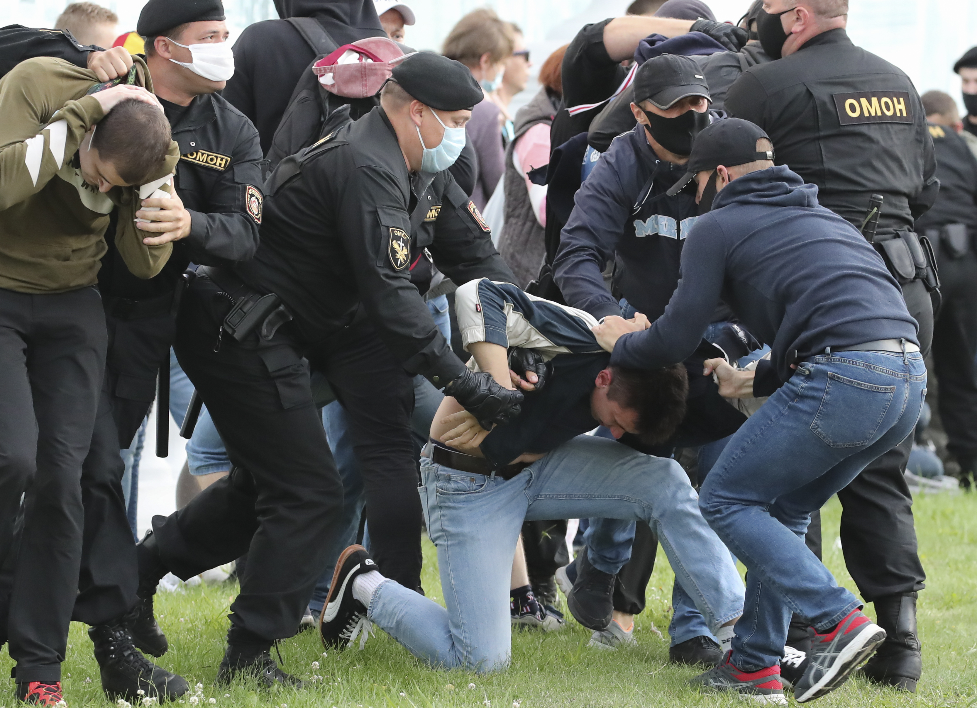 Belorusija, Minsk protest, Opposition rally in Minsk