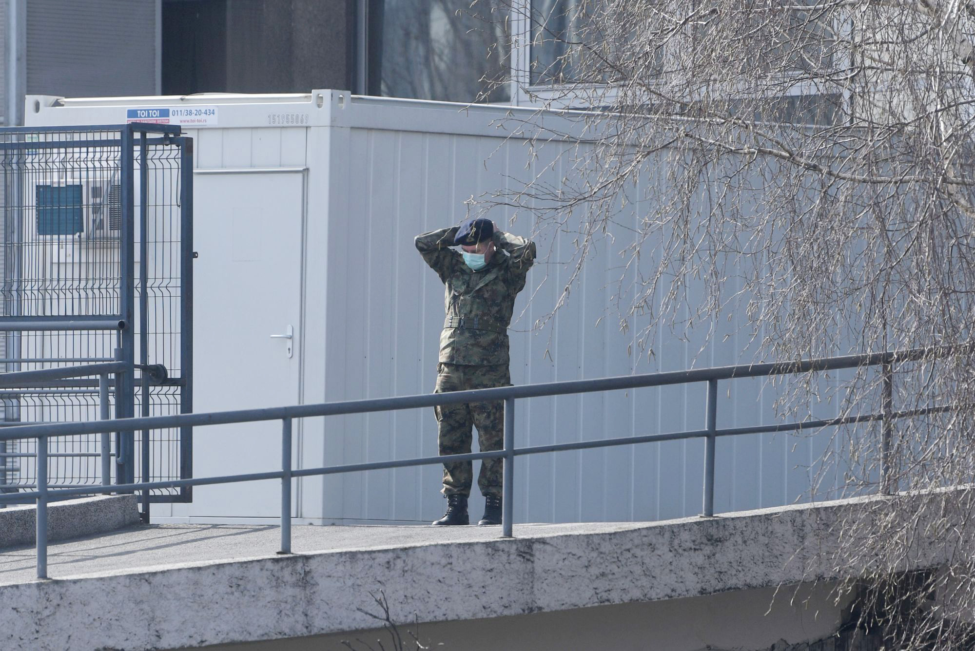 Beograd 28.03.2020. Beogradski sajam prihvatni centar za obolele od koronavirusa, bolnica BG sajam, Vojska Srbije Foto:Filip Krainčanić/Nova.rs