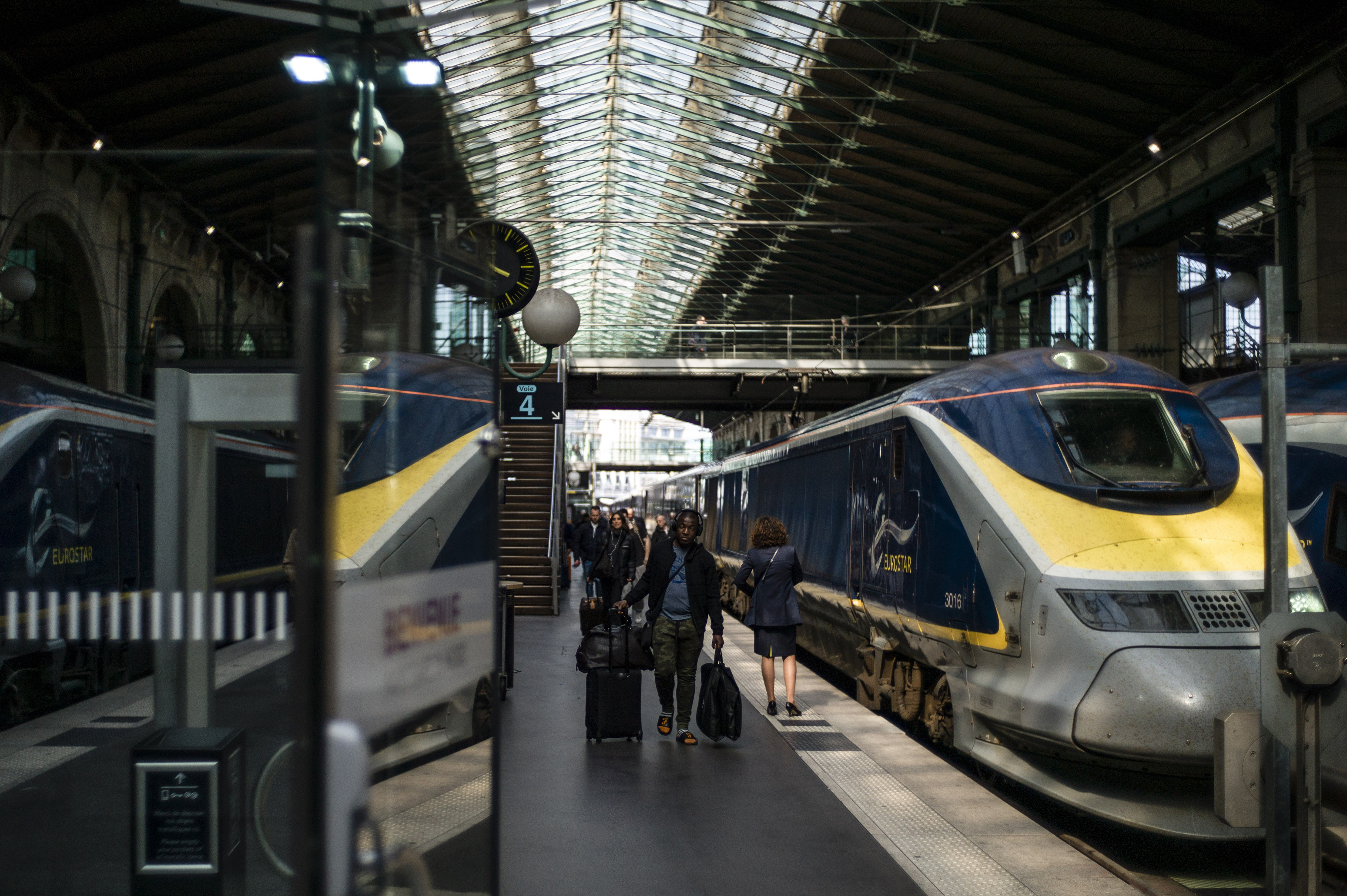 Eurostar at Gare du Nord in Paris