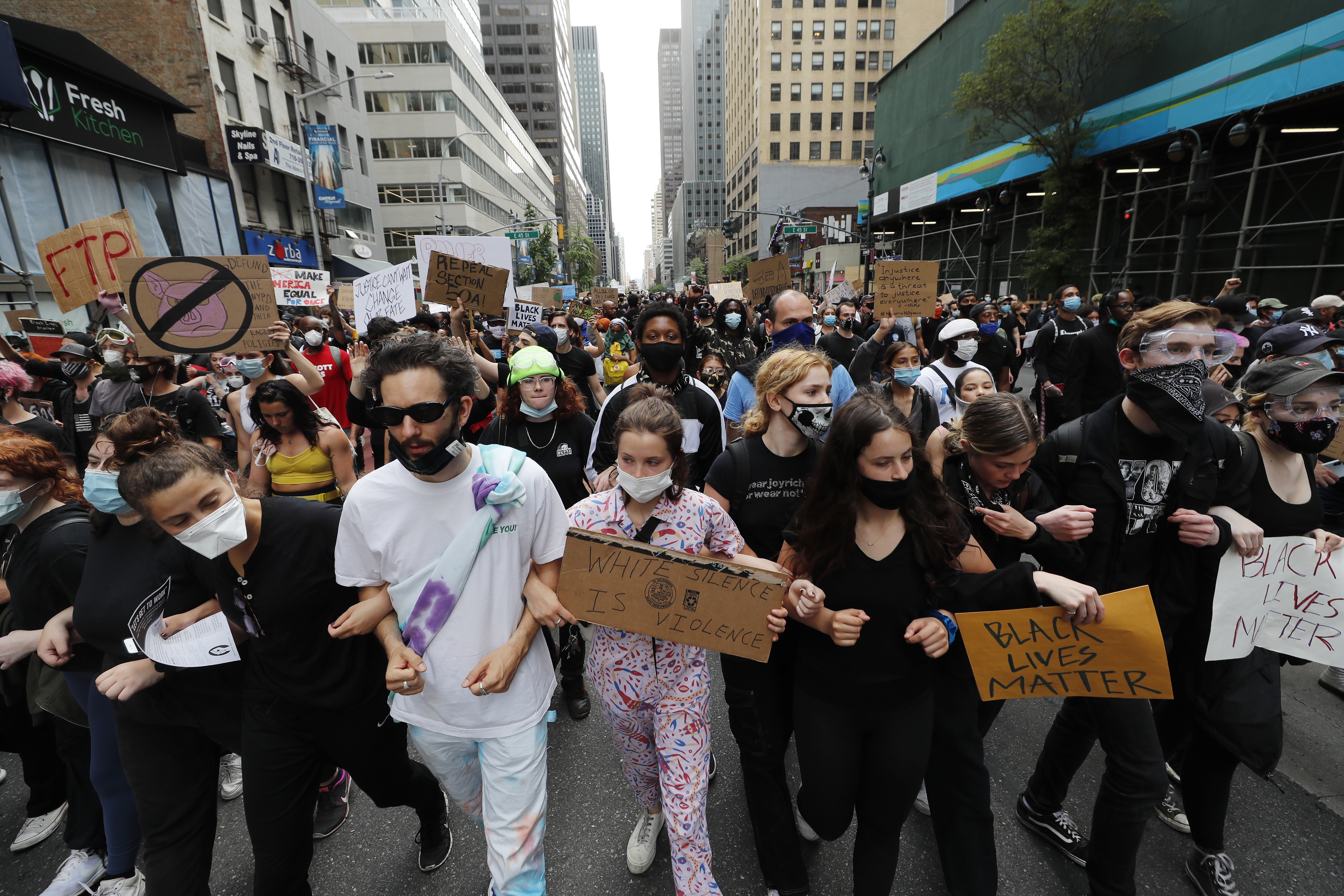 NYC protest in wake of George Floyd death in Minneapolis