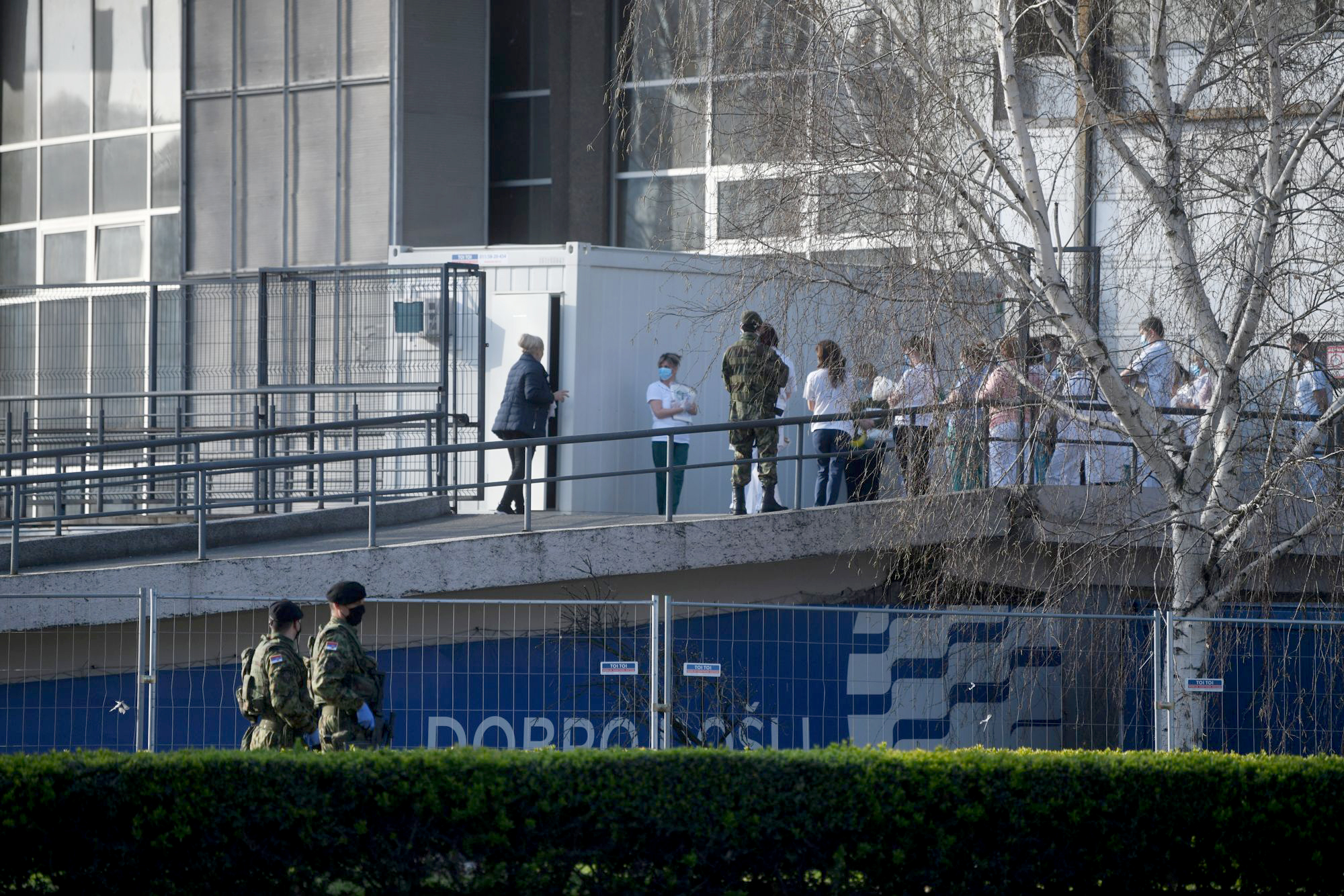 Beograd 29.03.2020. Beogradski sajam prihvatni centar za obolele od koronavirusa, bolnica BG Sajam, medicinsko osoblje Foto;Filip Krainčanić/Nova.rs