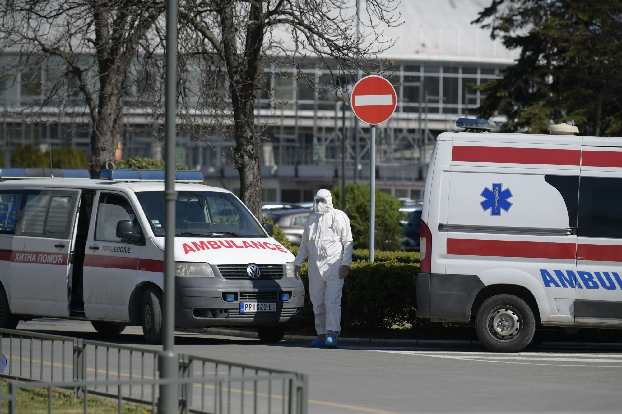 beograd 07.04.2020 beogradski sajam privremena bolnica vojska hbo ciscenje dezinfekcija