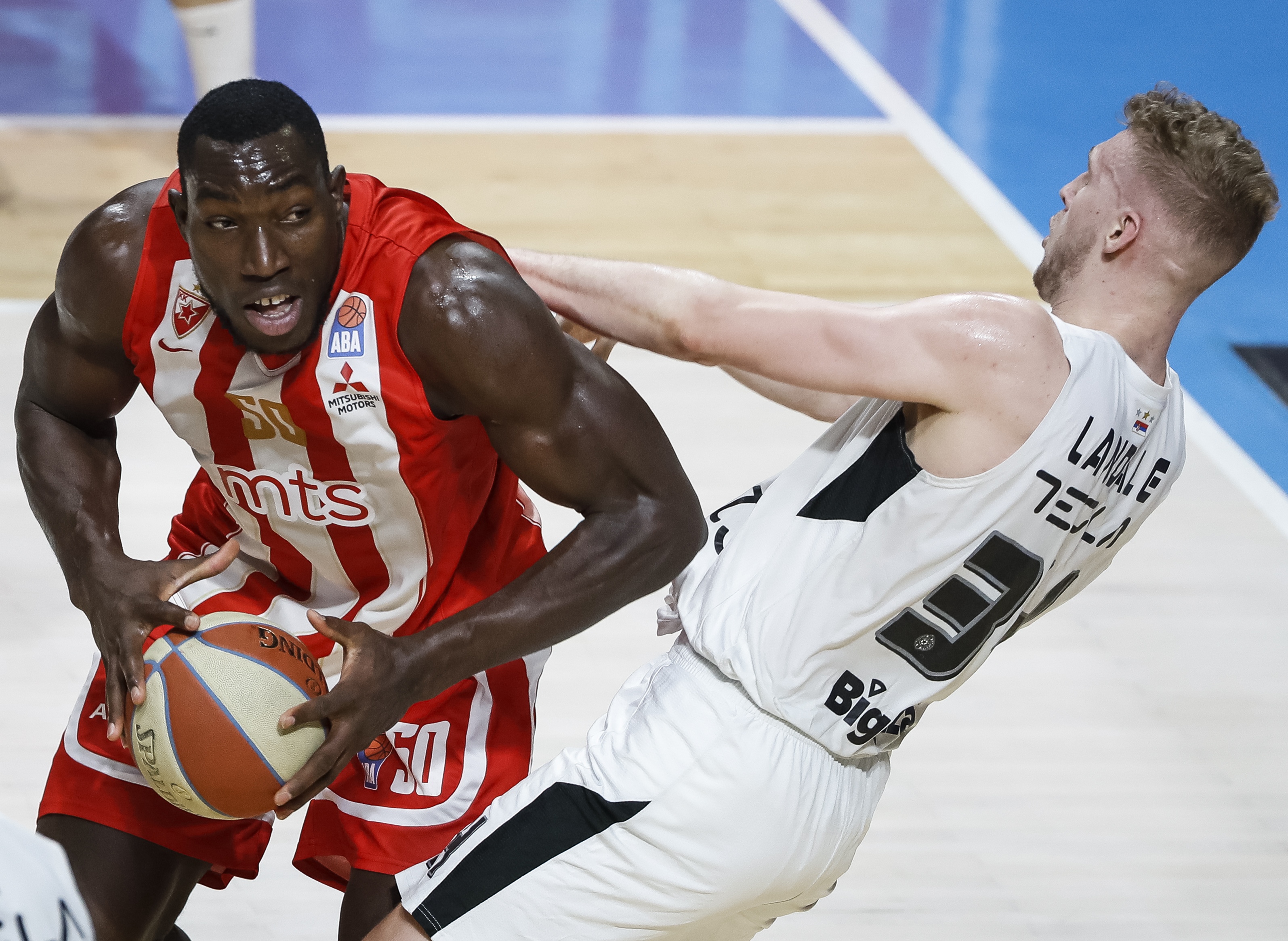 Kosarka Basketball ABA season 2018-2019
Crvena Zvezda v Partizan
Michael Ojo (L) and Jock Landale
Beograd, 03.03.2019
foto: Srdjan Stevanovic/Starsportphoto ©