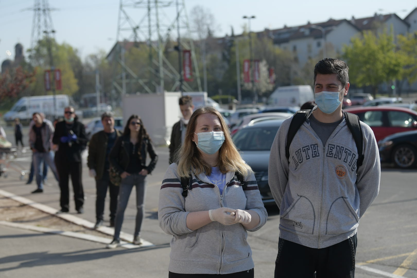 Beograd 10.04.2020 Vanredno stanje, Koronavirus, Korona, Corona, Policijski čas, Kupovina, Prodavnica, Gužva, redovi Foto:Goran Srdanov/Nova.rs