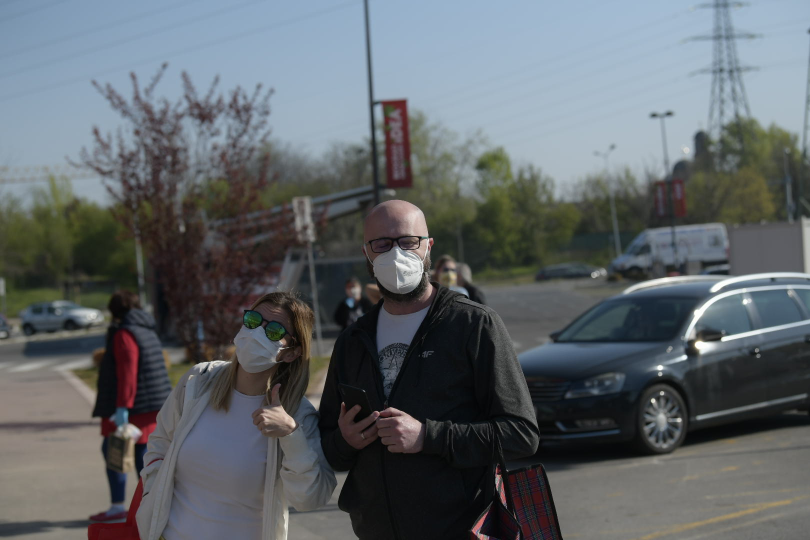 Beograd 10.04.2020 Vanredno stanje, Koronavirus, Korona, Corona, Policijski čas, Kupovina, Prodavnica, Gužva, redovi Foto:Goran Srdanov/Nova.rs