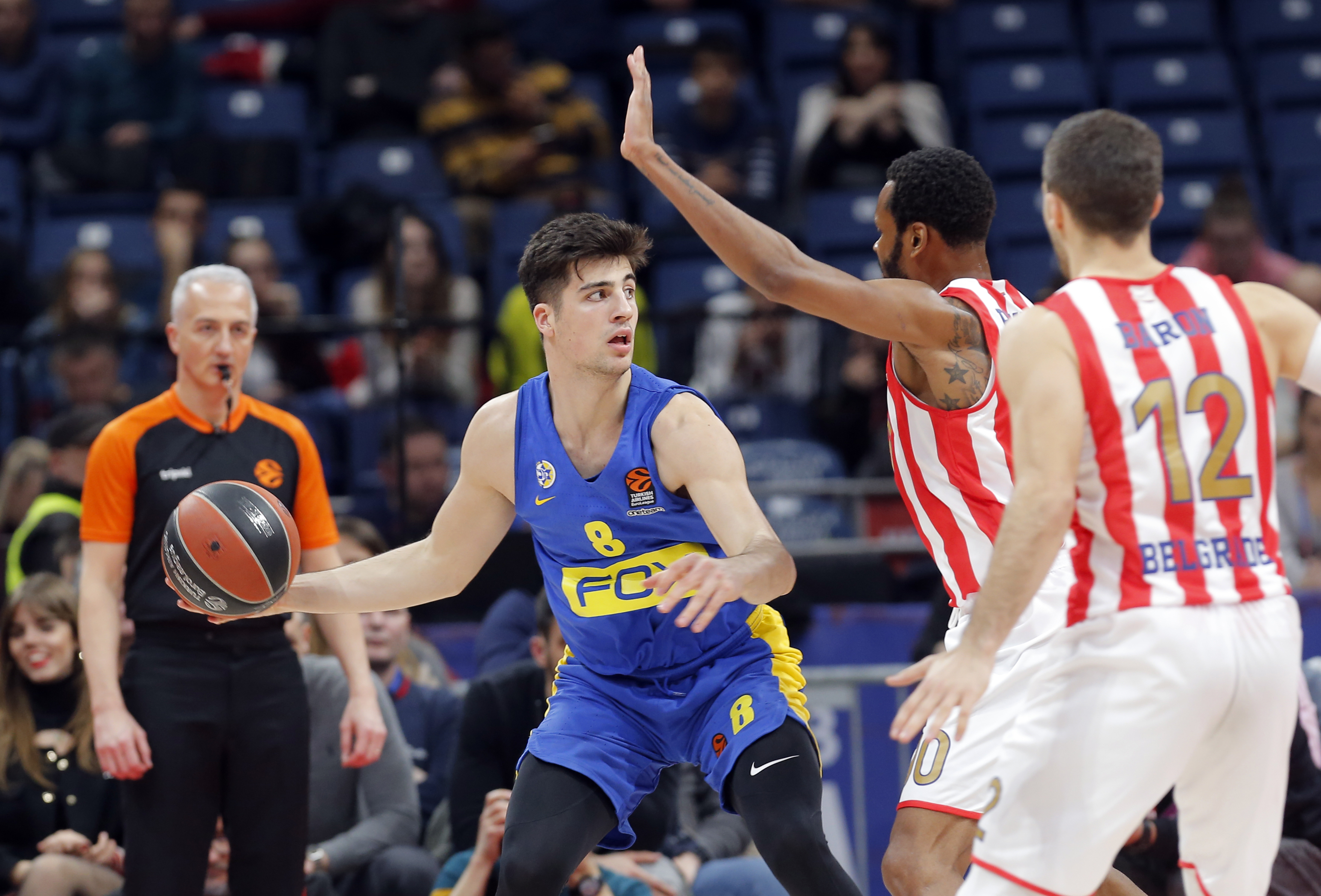 Deni Avdija Euroleague basketball match between Crvena Zvezda and Maccabi in Belgrade, Serbia March 6.  Beograd, Srbija 6.3.2020. (credit image &amp; photo: Pedja Milosavljevic/STARSPORT)