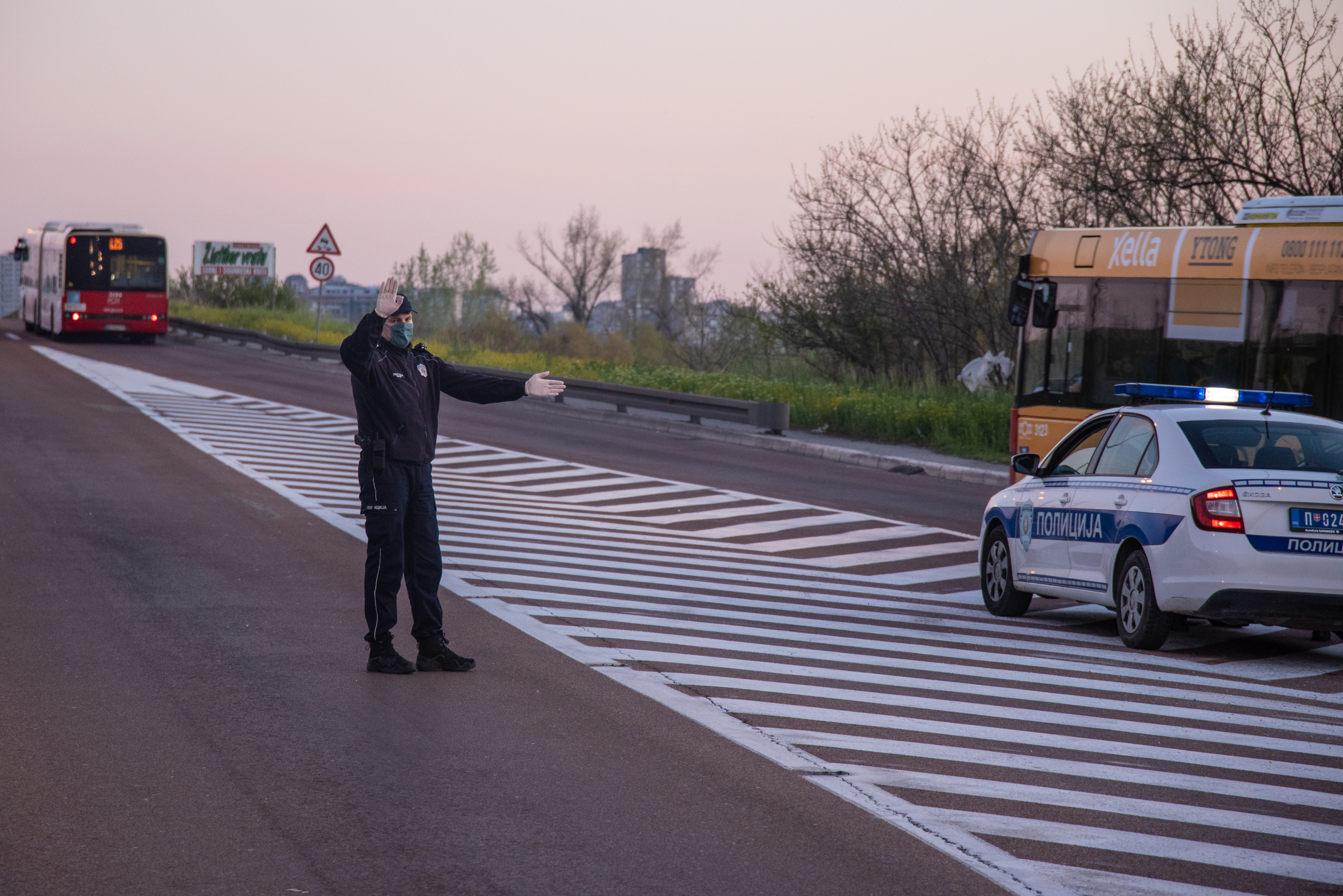 Beograd 16.04.2020. vanredno stanje, policijski čas, koronavirus, policija Foto: Dragan Mujan/Nova.rs