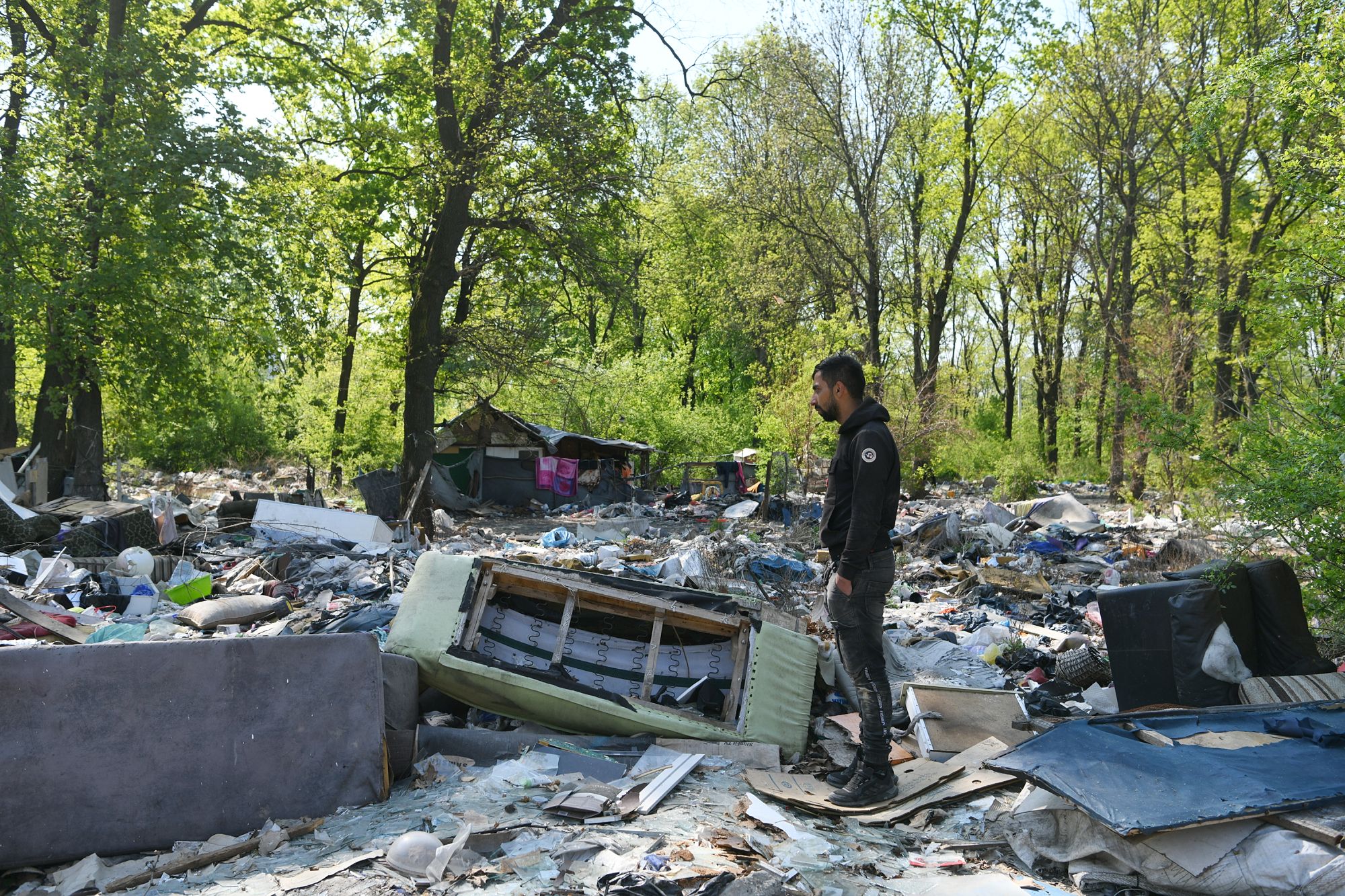 Beograd 23.04.2020. Romsko naselje na Čukarici, Čukarica, romi, cigan mala, nehigijensko naselje, reportaža Foto: Filip Krainčanić