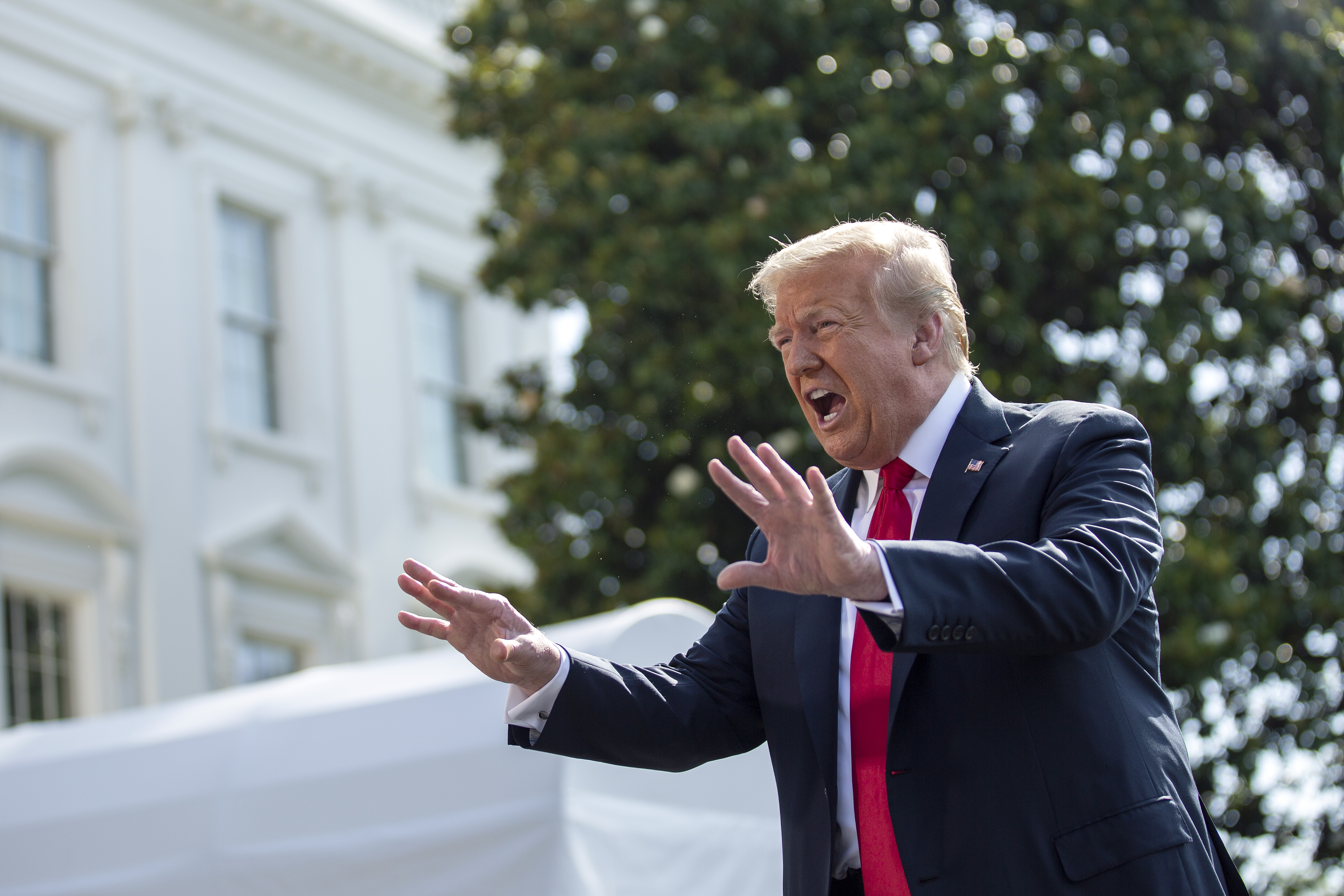 President Trump Departs White House For Arizona
